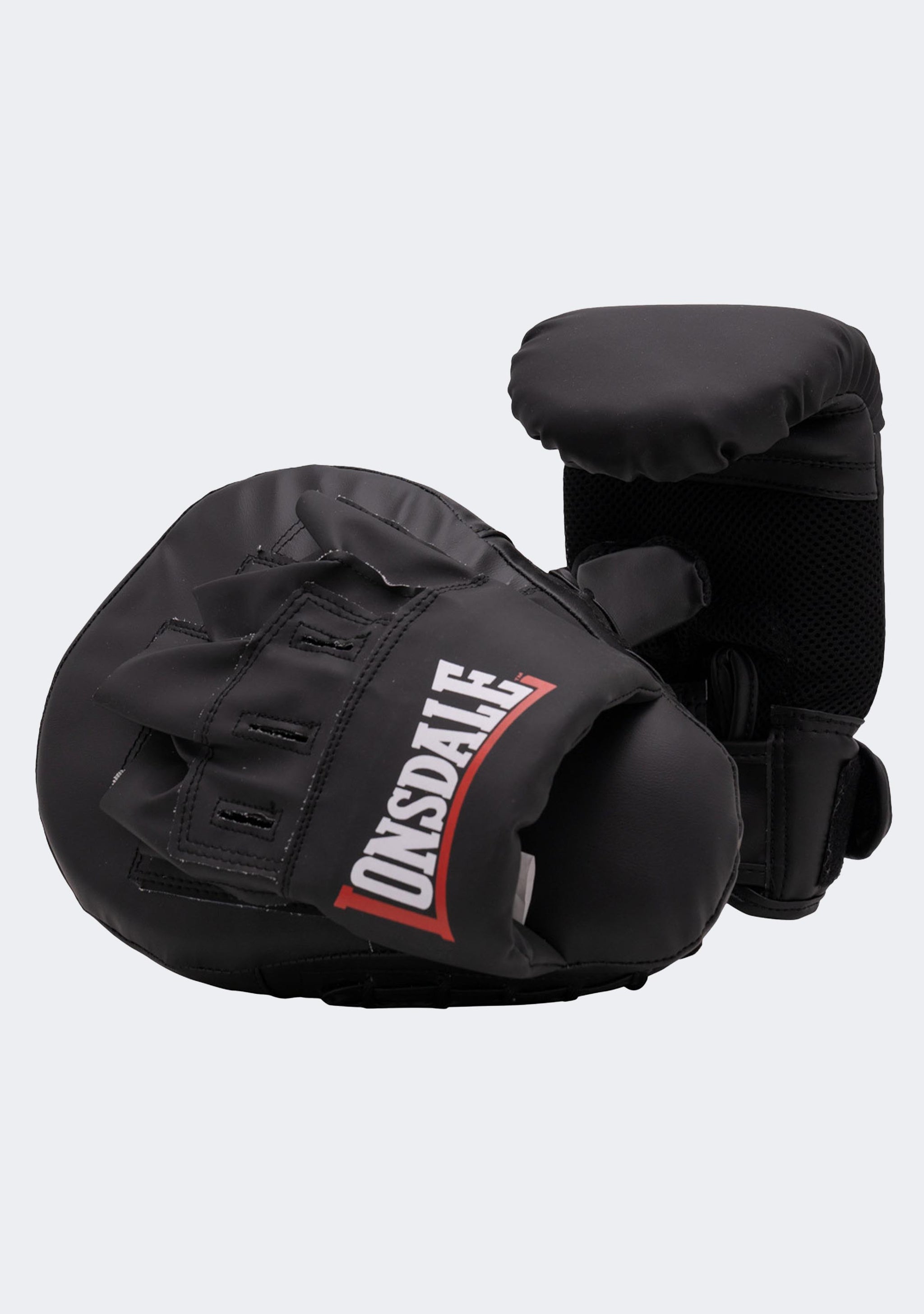 Lonsdale Bag Glove and Mitt Combo