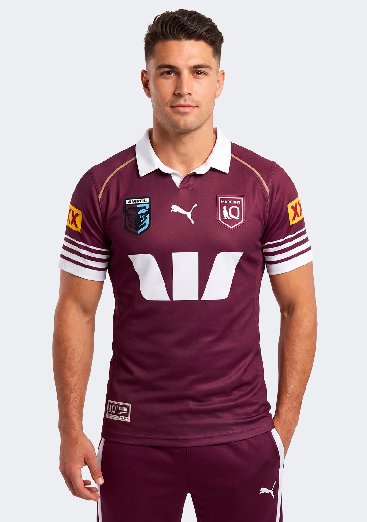 Puma Men's QLD Maroons 2026 Replica Home Jersey
