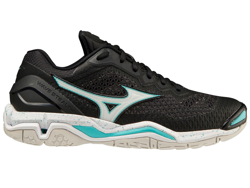 Mizuno Womens Wave Stealth Netball Shoes (Wide Fit) <br> X1GB219805