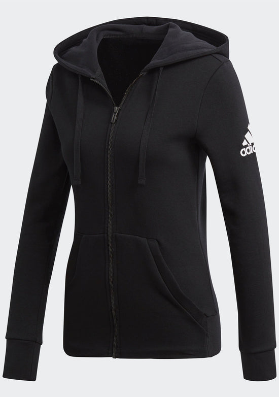 Adidas Womens Essential Solid Full Zip Hoodie