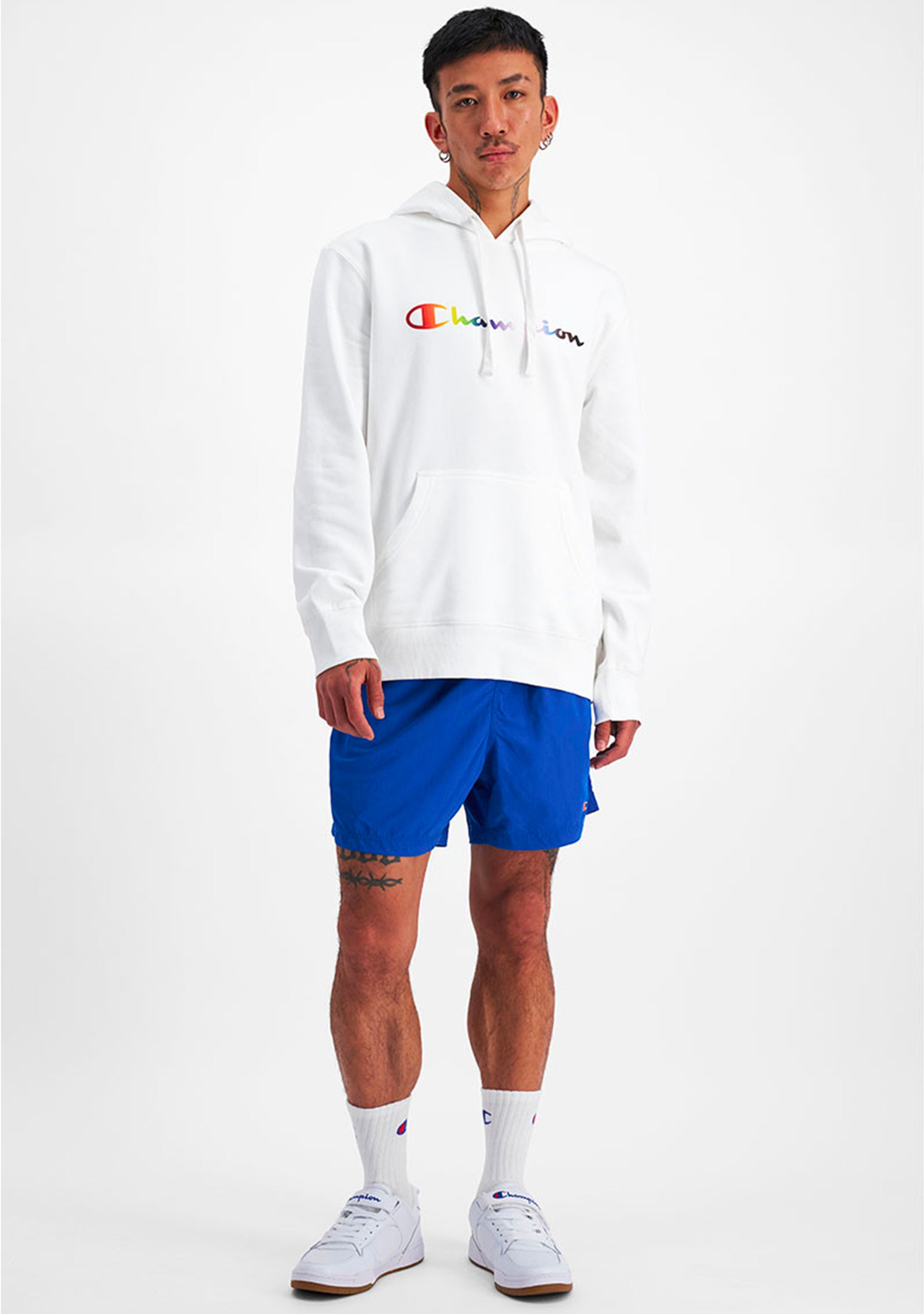 Champion Mens Athletic Pride Script Hoodie