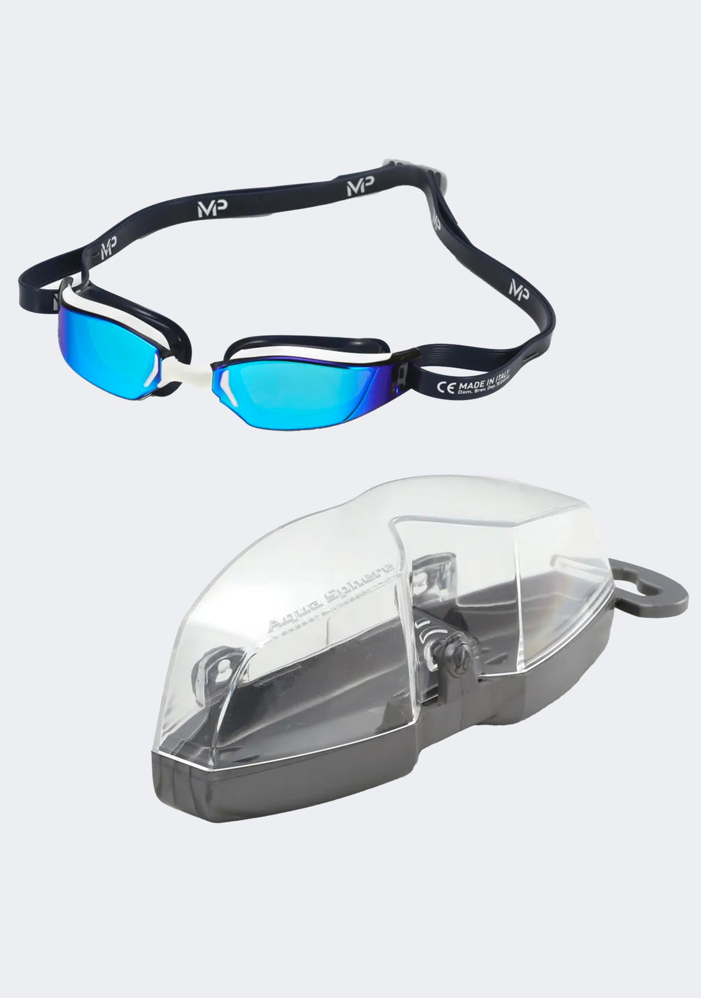 Michael Phelps x Aquasphere Xceed Adult Goggles White/Blue