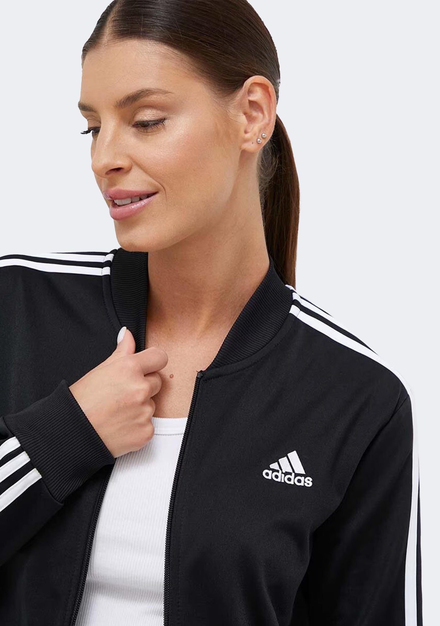Adidas Women's Essentials 3-Stripes Tracksuit Top