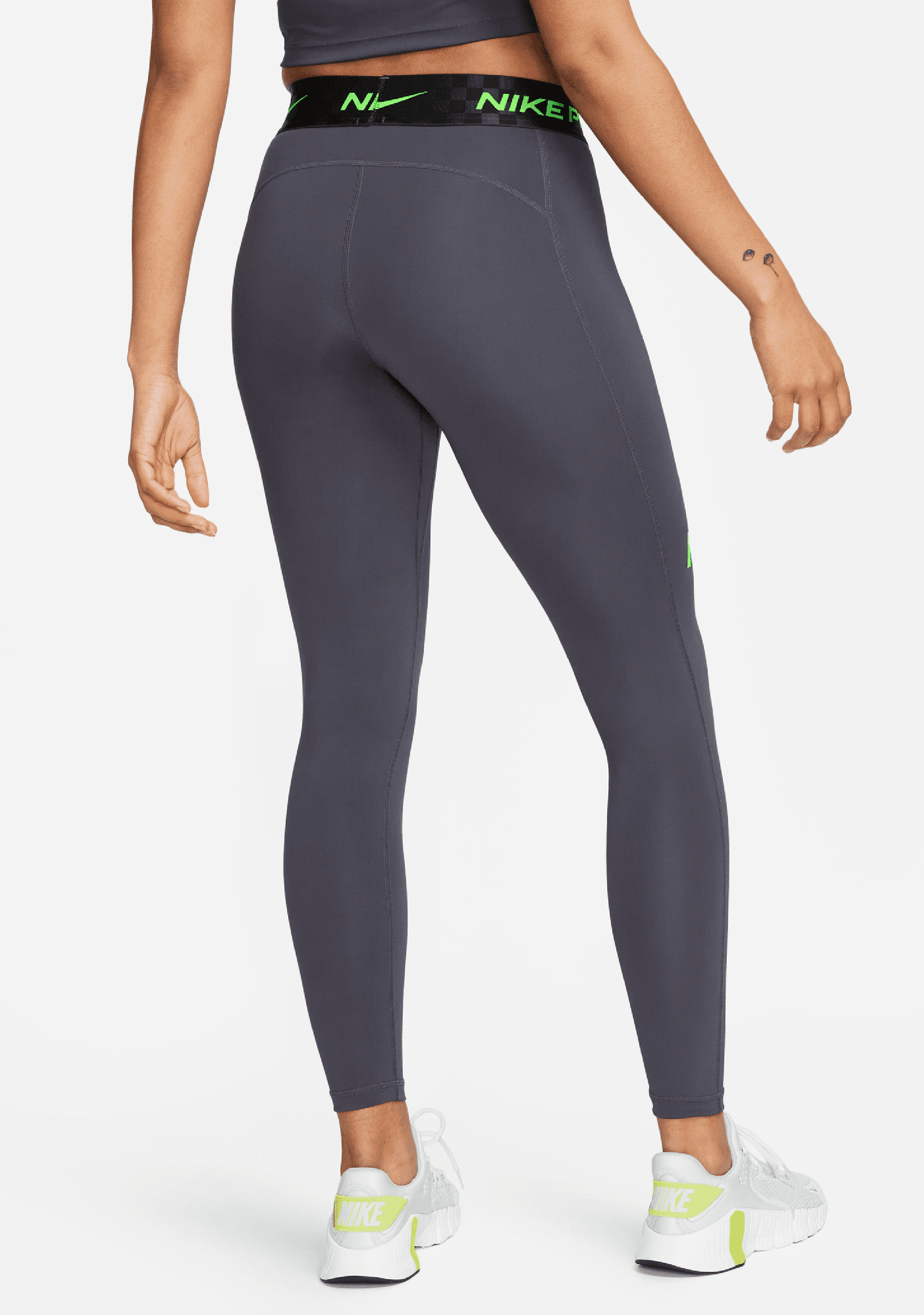 Nike Pro Women's Mid-Rise Full-Length Graphic Training Leggings