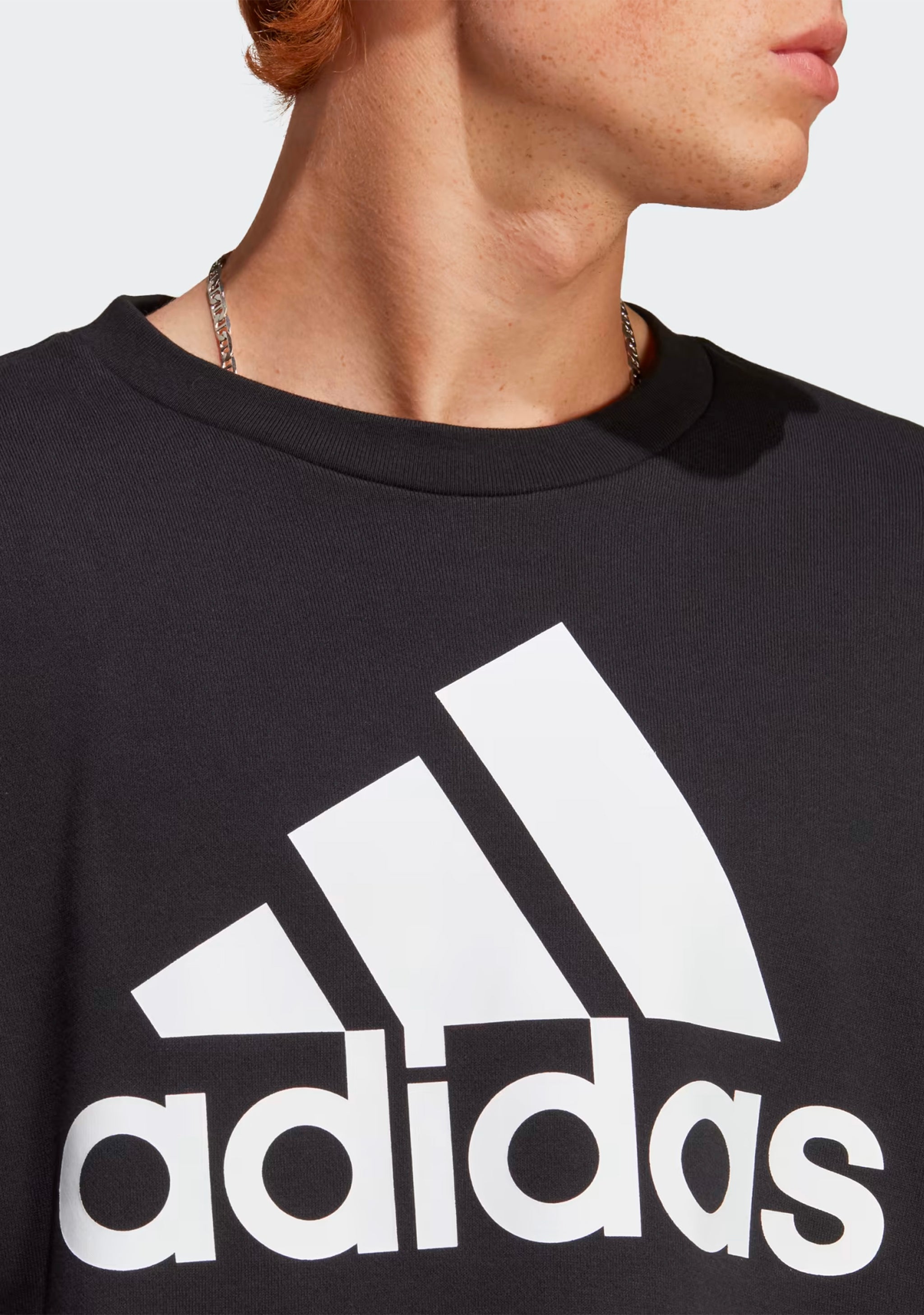 Adidas Men’s Big Logo Sweatshirt Black