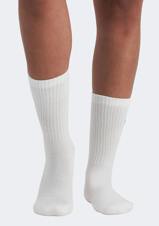 Champion Lifestyle C Logo Crew Socks White 3 Pack