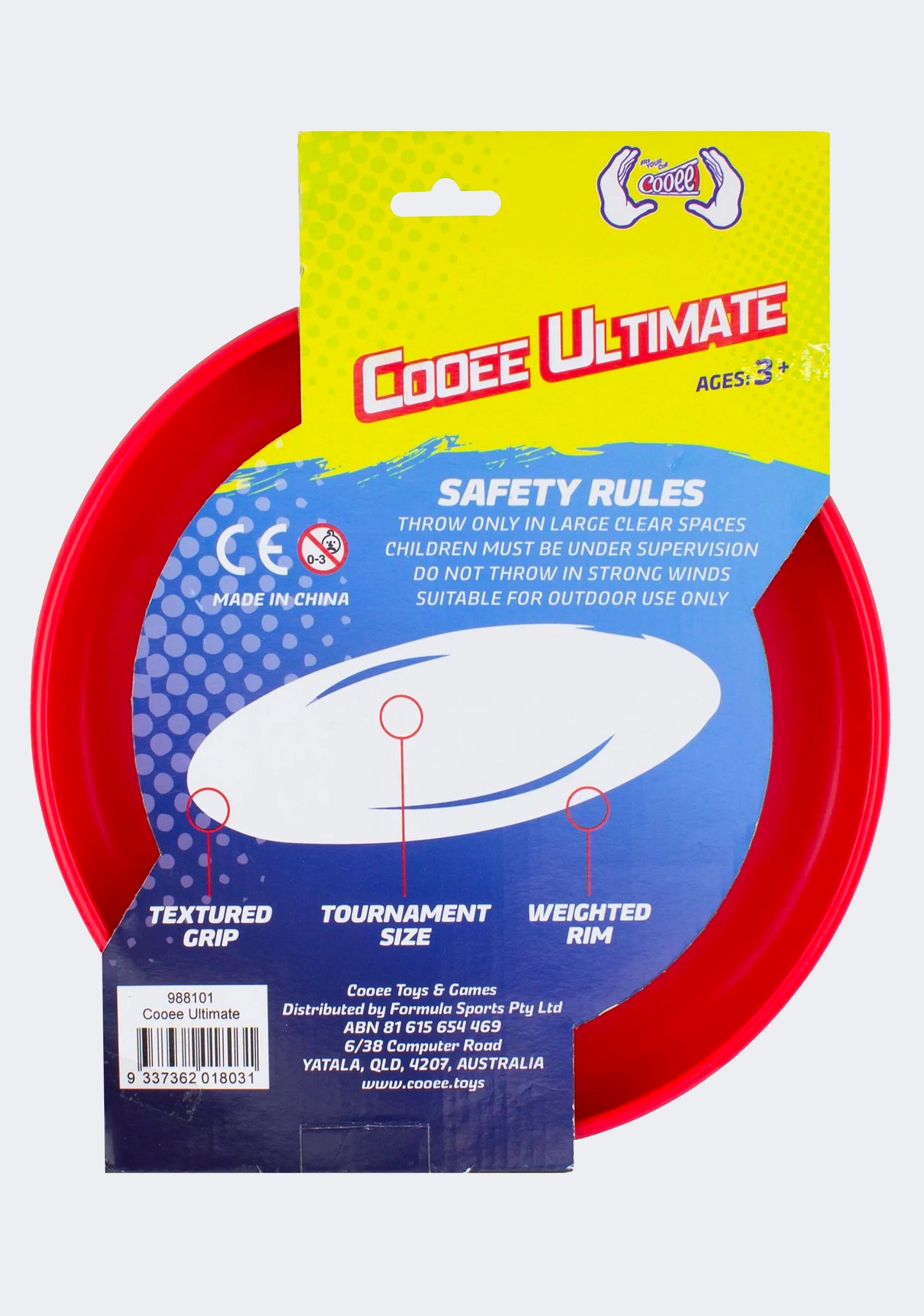 Cooee Ultimate Flying Disc Red
