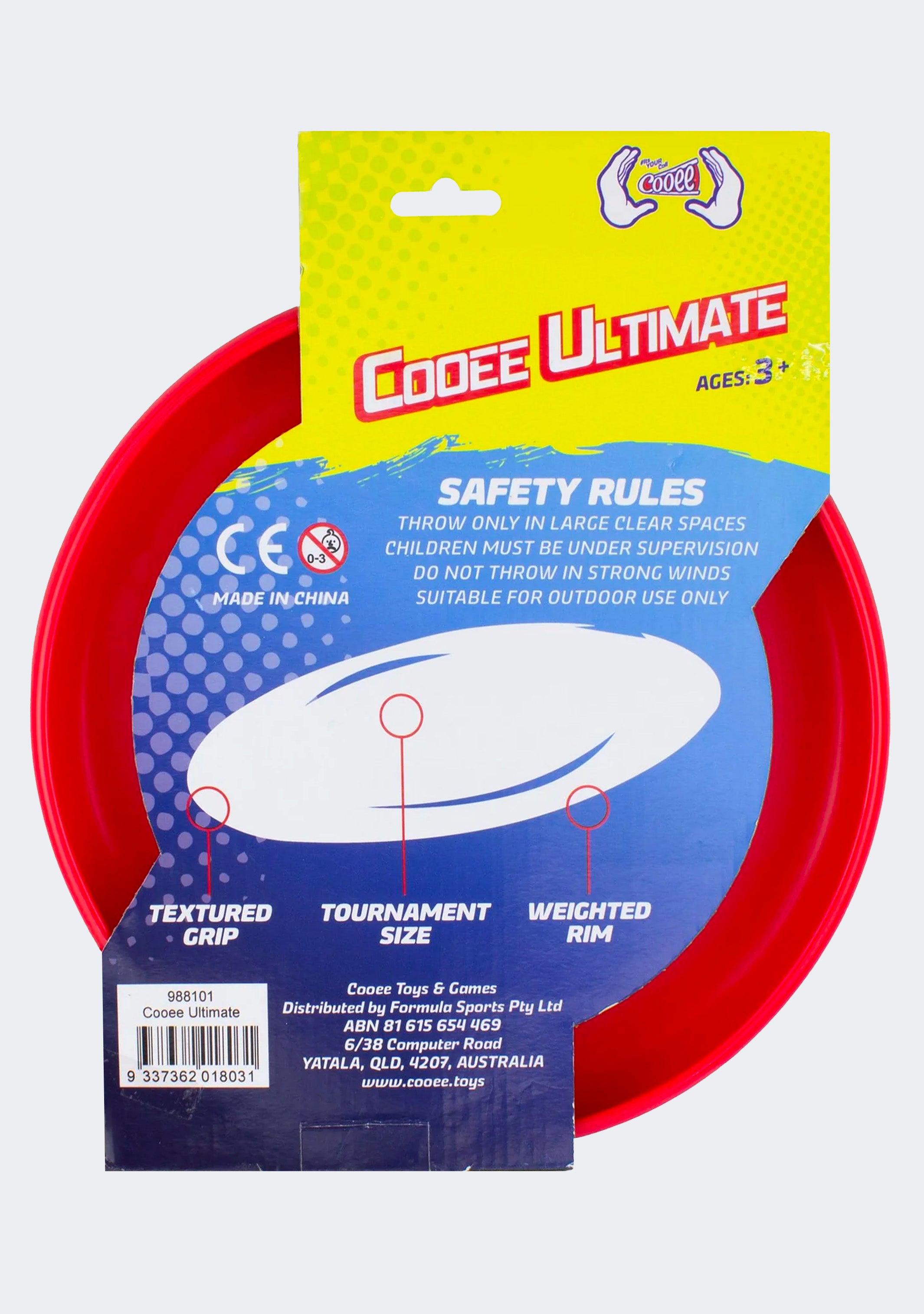 Cooee Ultimate Flying Disc Red