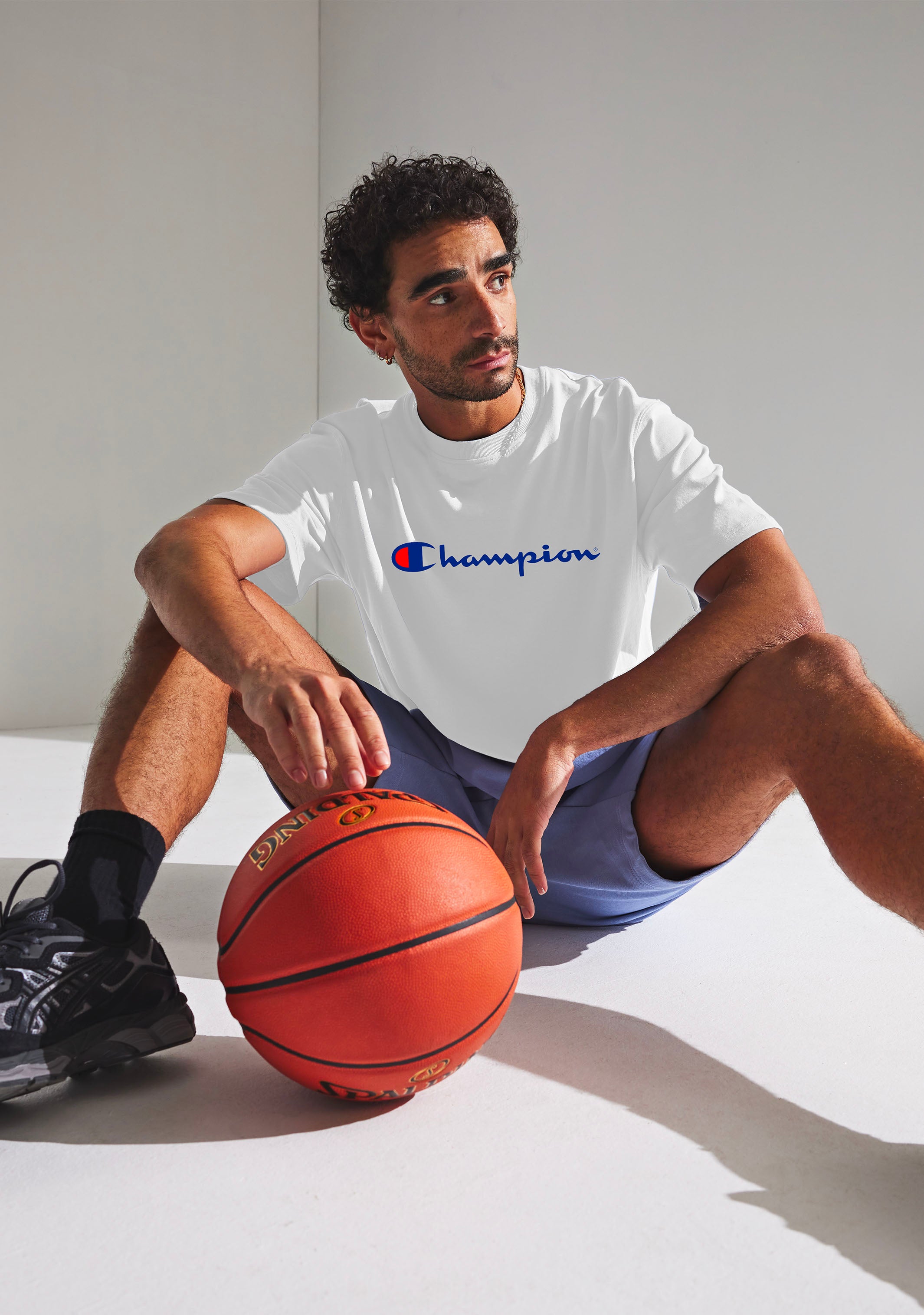 Champion Mens Script Logo Short Sleeve Tee White AXQPN WIT – Jim Kidd ...