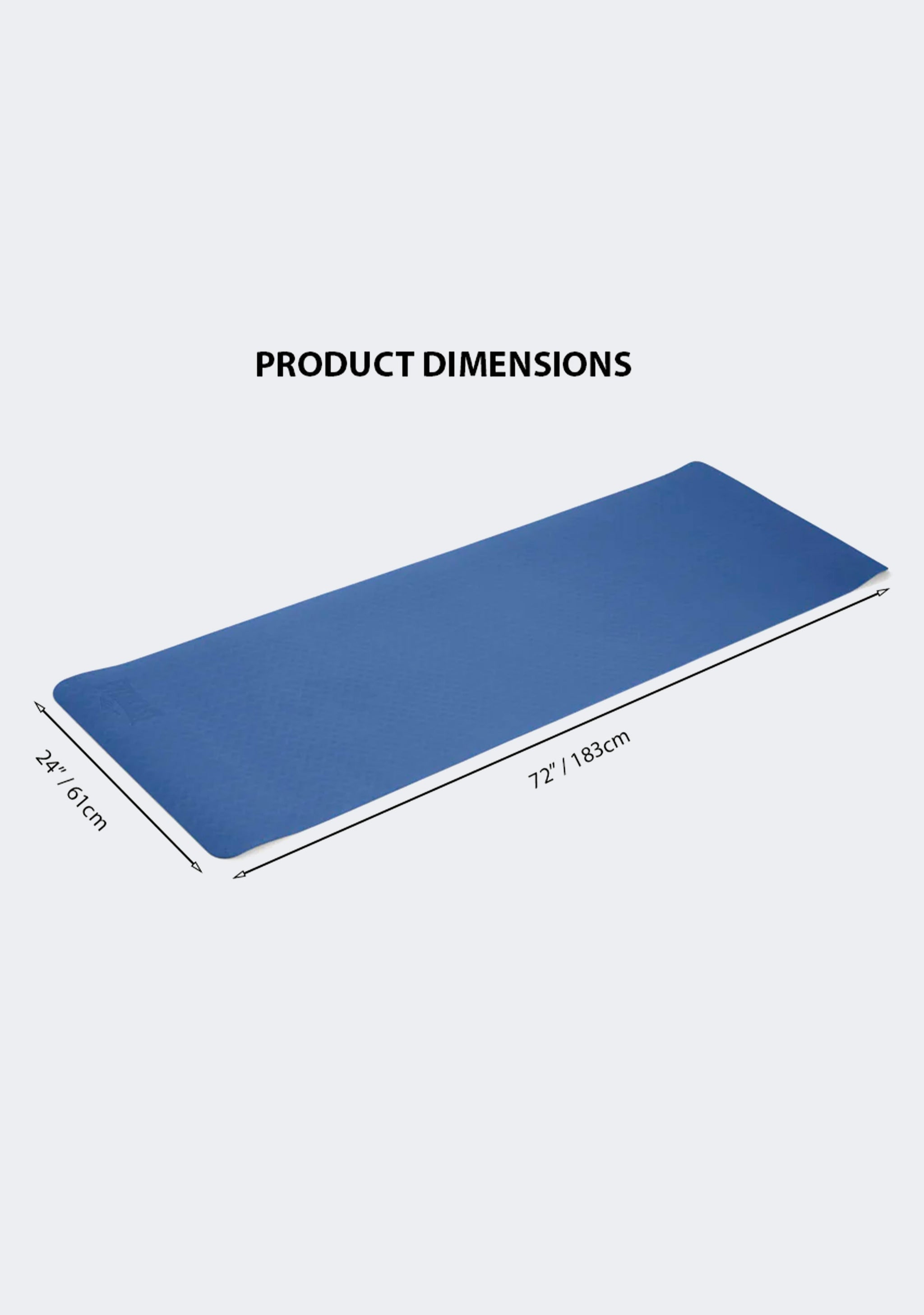 Everlast 6mm TPE Yoga Mat Navy Blue