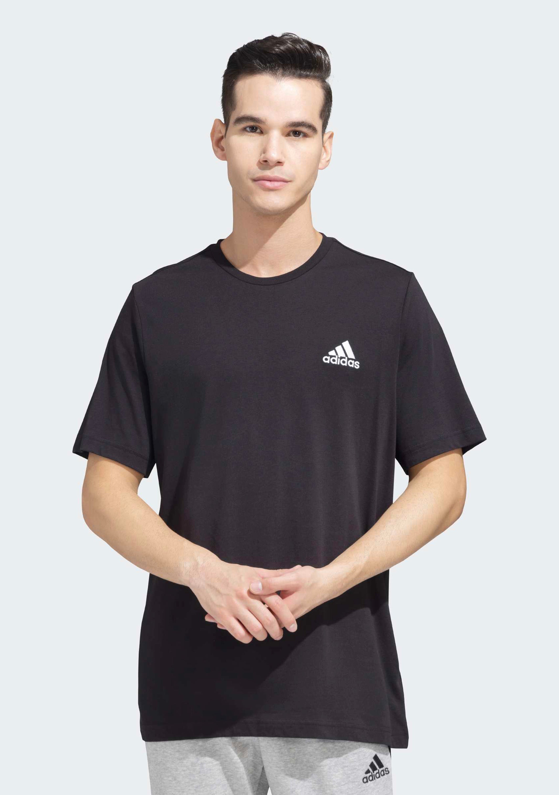 Adidas Men's Essentials Embroidered Small Logo Tee