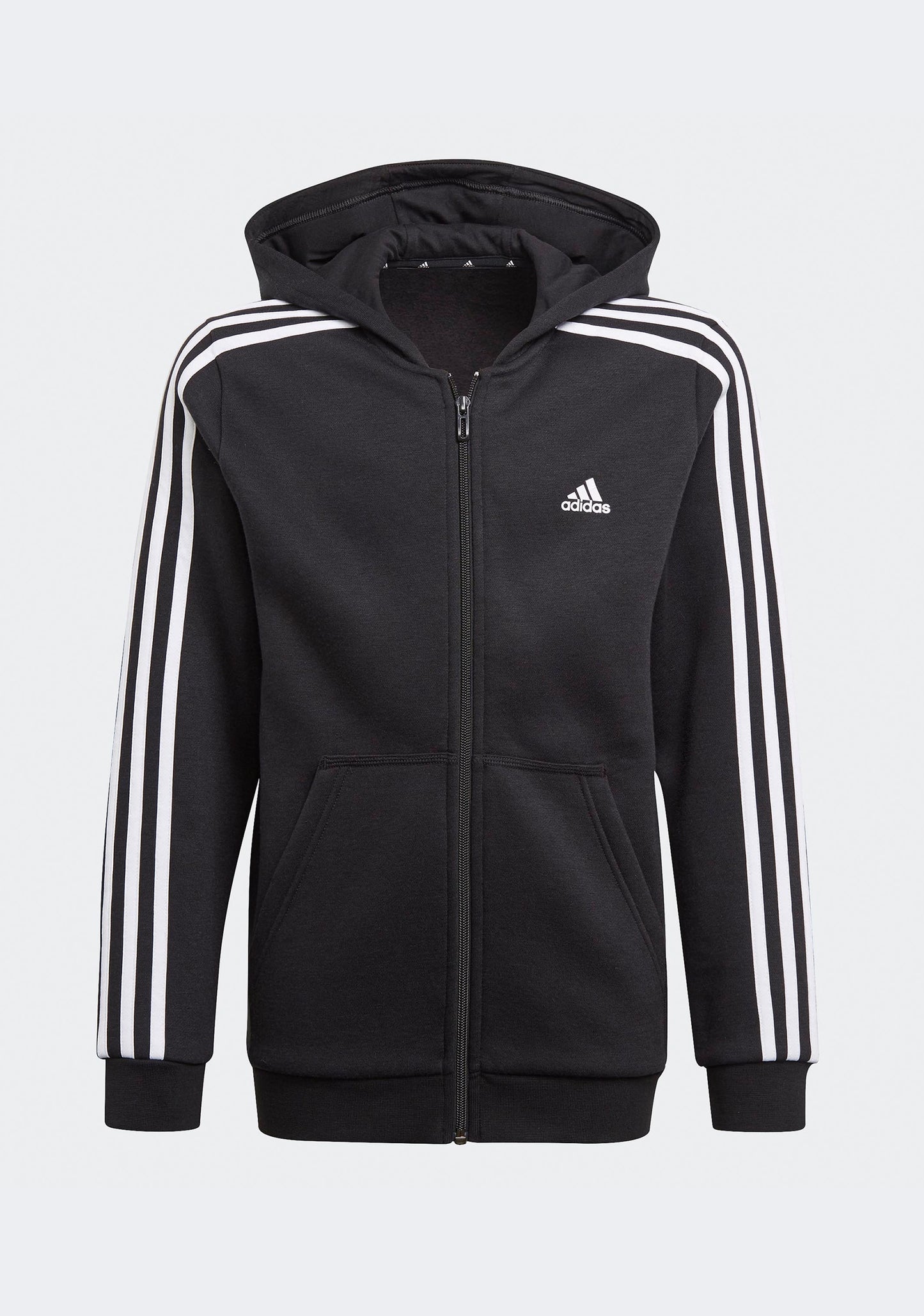 Adidas Boys' Essentials 3-Stripes Full-Zip Hoodie