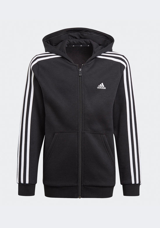 Adidas Boys' Essentials 3-Stripes Full-Zip Hoodie