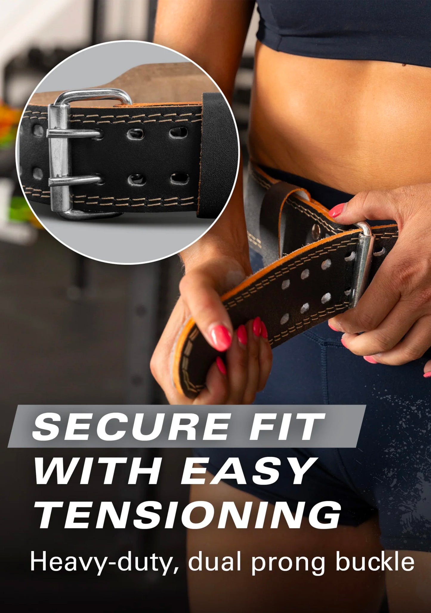 Harbinger Padded 4-inch Leather Weightlifting Belt