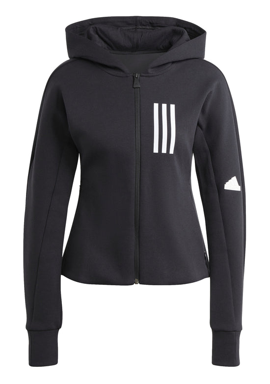 Adidas Womens Mission Victory Slim Fit Full-Zip Hoodie