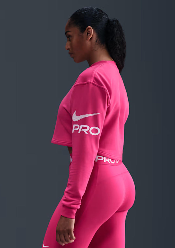 Nike Women's Pro Dri Fit French Terry Sweatshirt