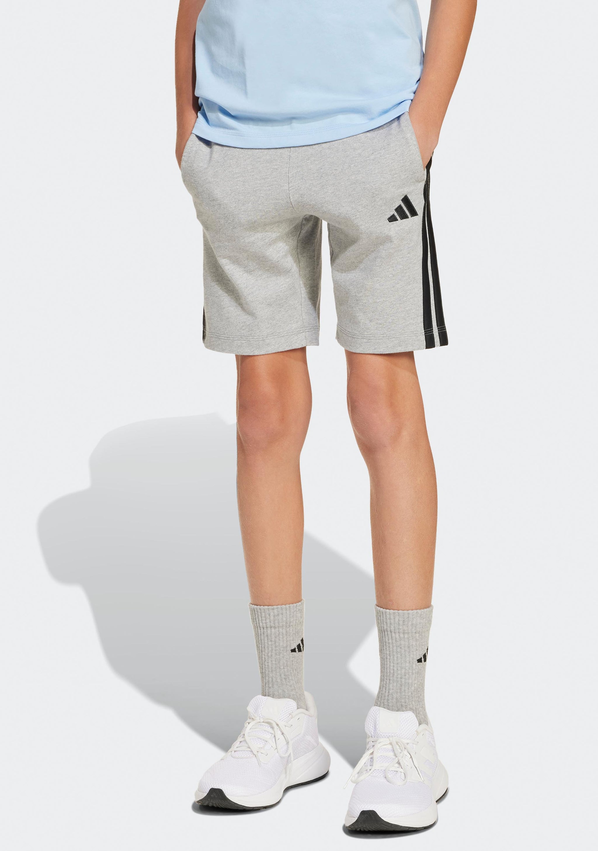 Adidas Kids' Essential 3-Stripes Knit Shorts