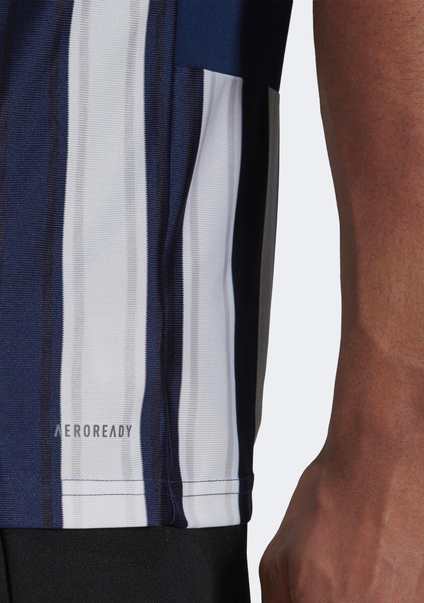 Adidas Mens Striped 21 Jersey Navy/White