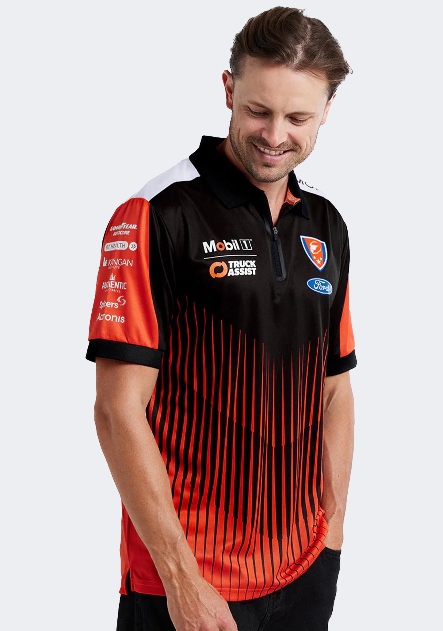 Wood Men's Zip Polo