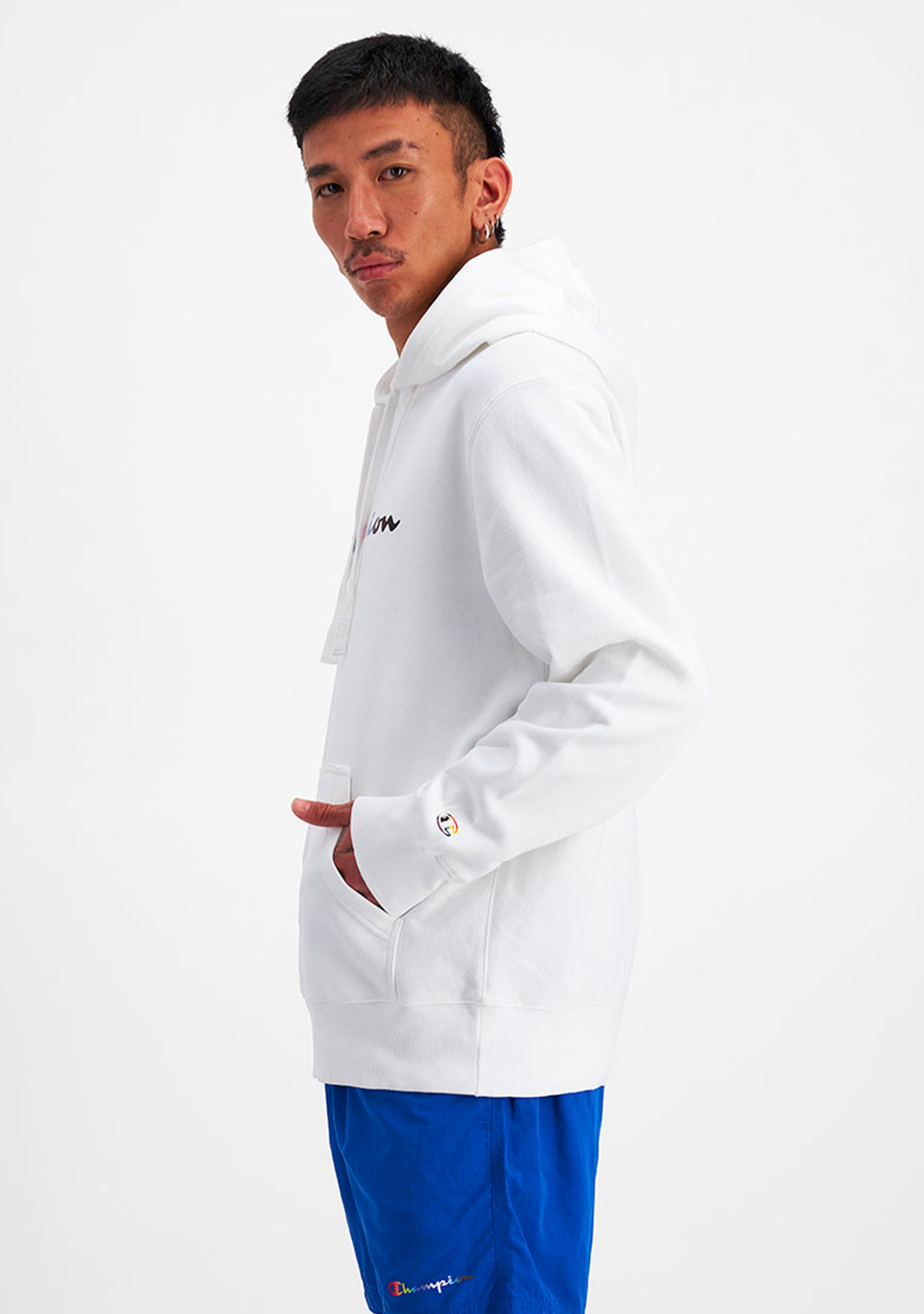 Champion Mens Athletic Pride Script Hoodie
