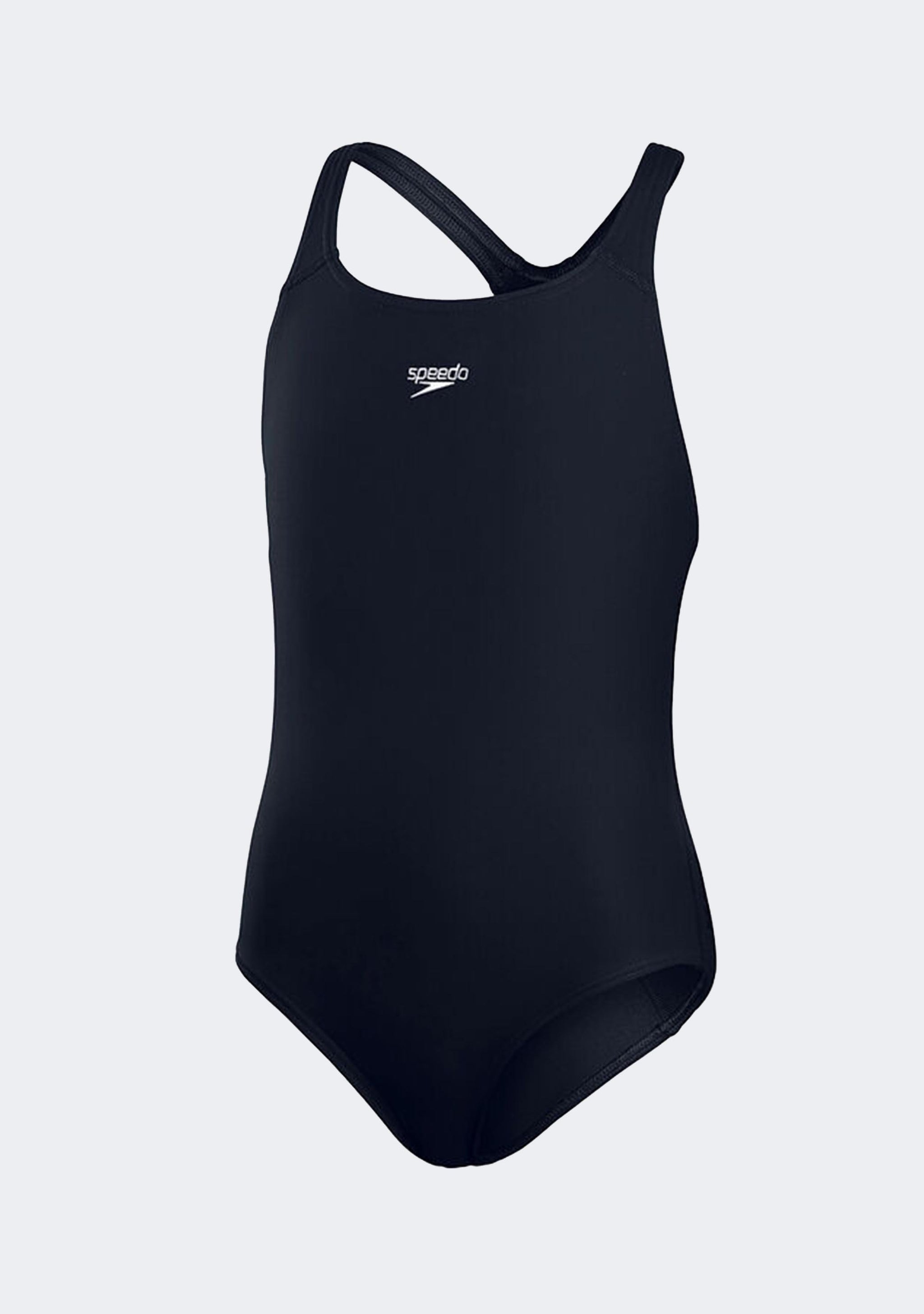 Speedo Girls Endurance+ Medalist Swimsuit Navy