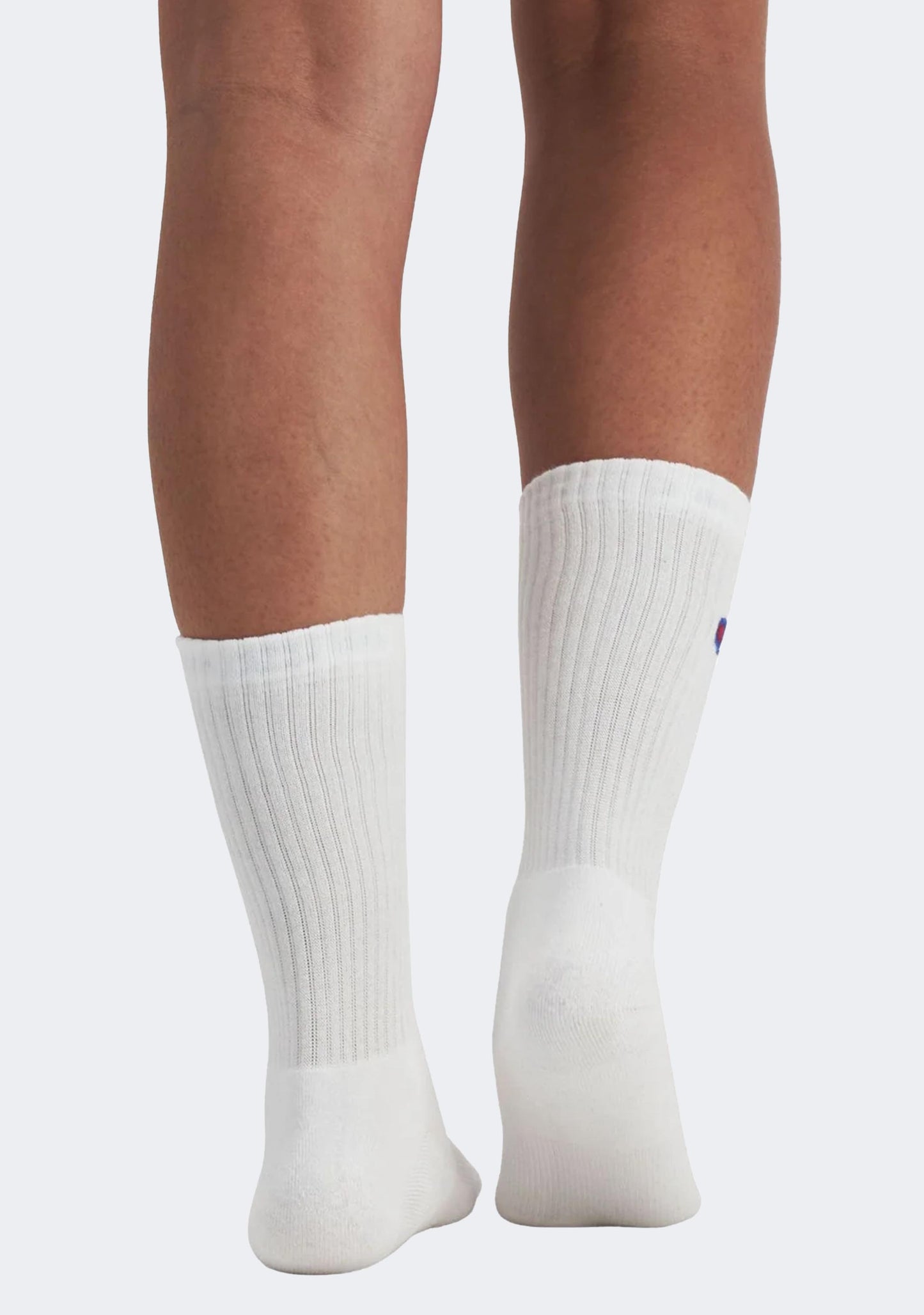 Champion Lifestyle C Logo Crew Socks White 3 Pack