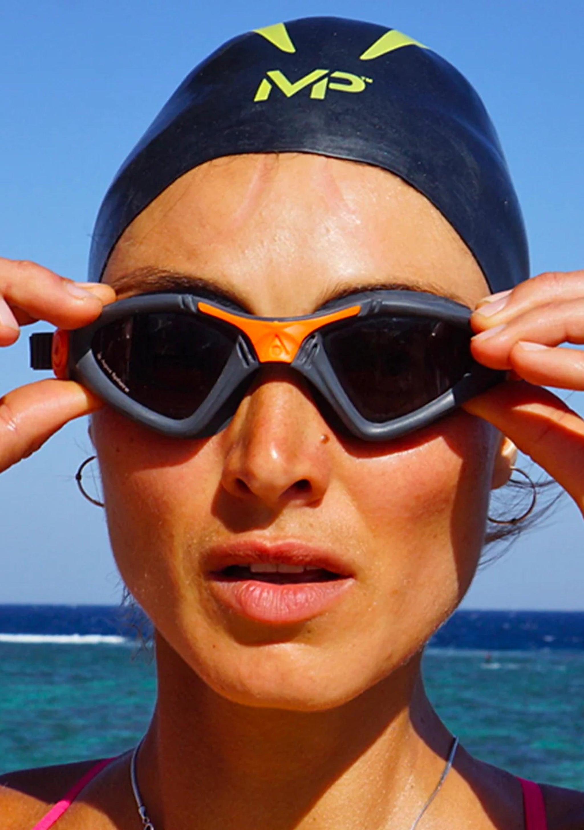 Aquasphere Adult Kayenne Polarized Grey/Orange Goggles