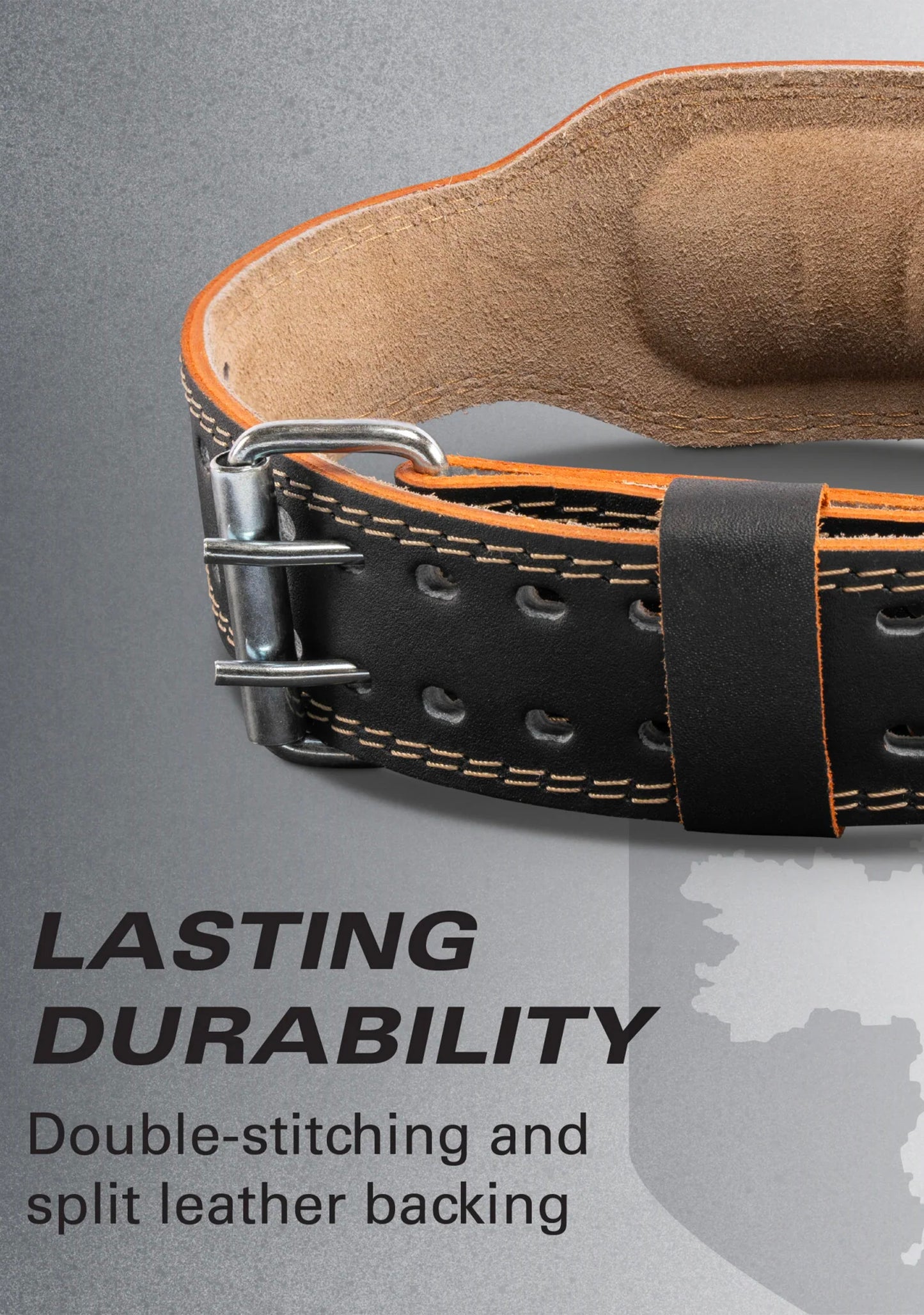 Harbinger Padded 4-inch Leather Weightlifting Belt