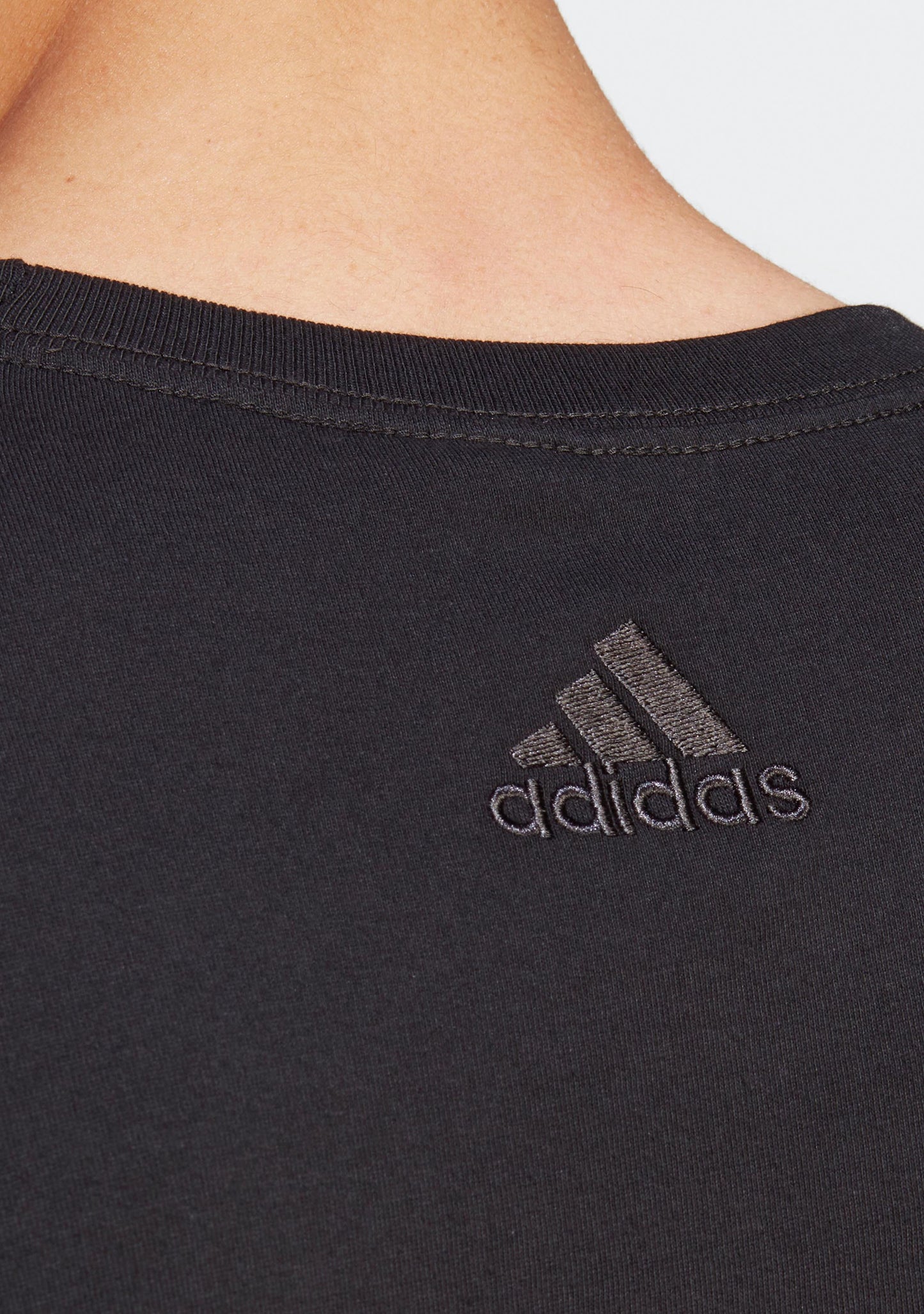 Adidas Men’s Essentials Single Jersey Linear Embroidered Logo Tee