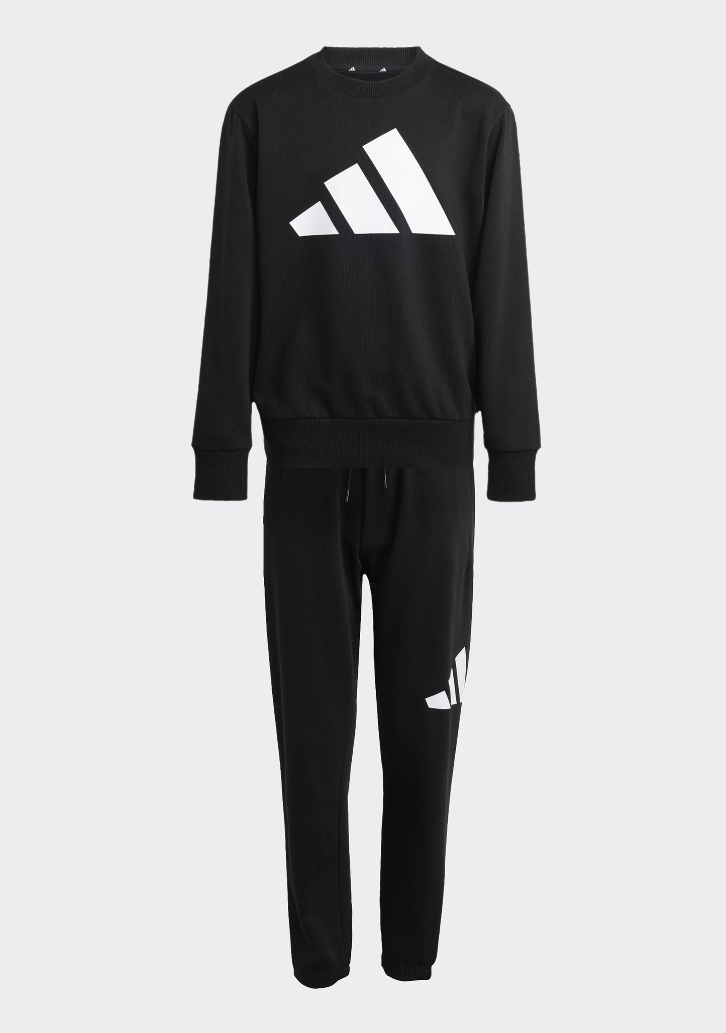 Adidas Kids' Big Logo Fleece Joggers and Crew Top Set
