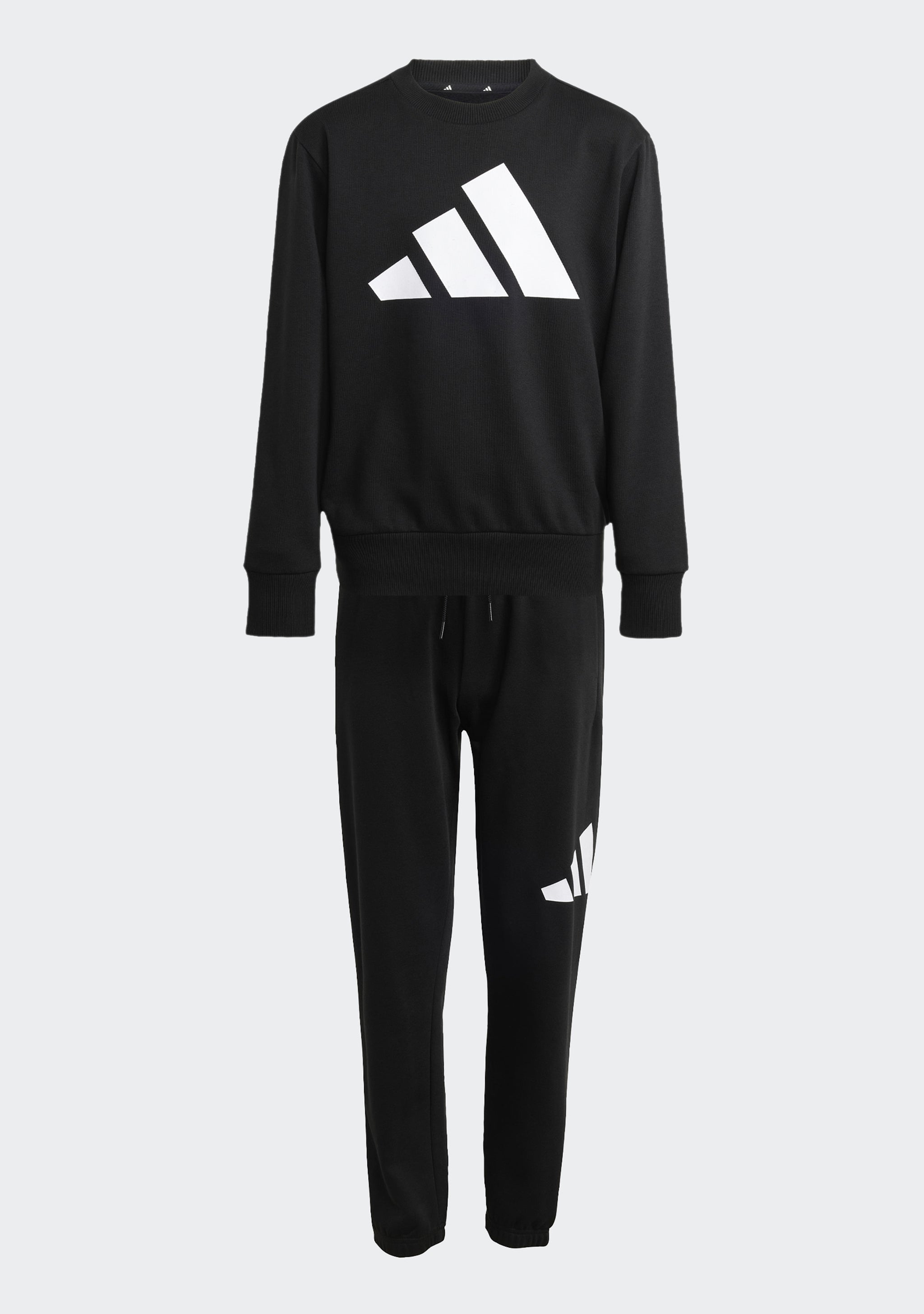 Adidas Kids' Big Logo Fleece Joggers and Crew Top Set