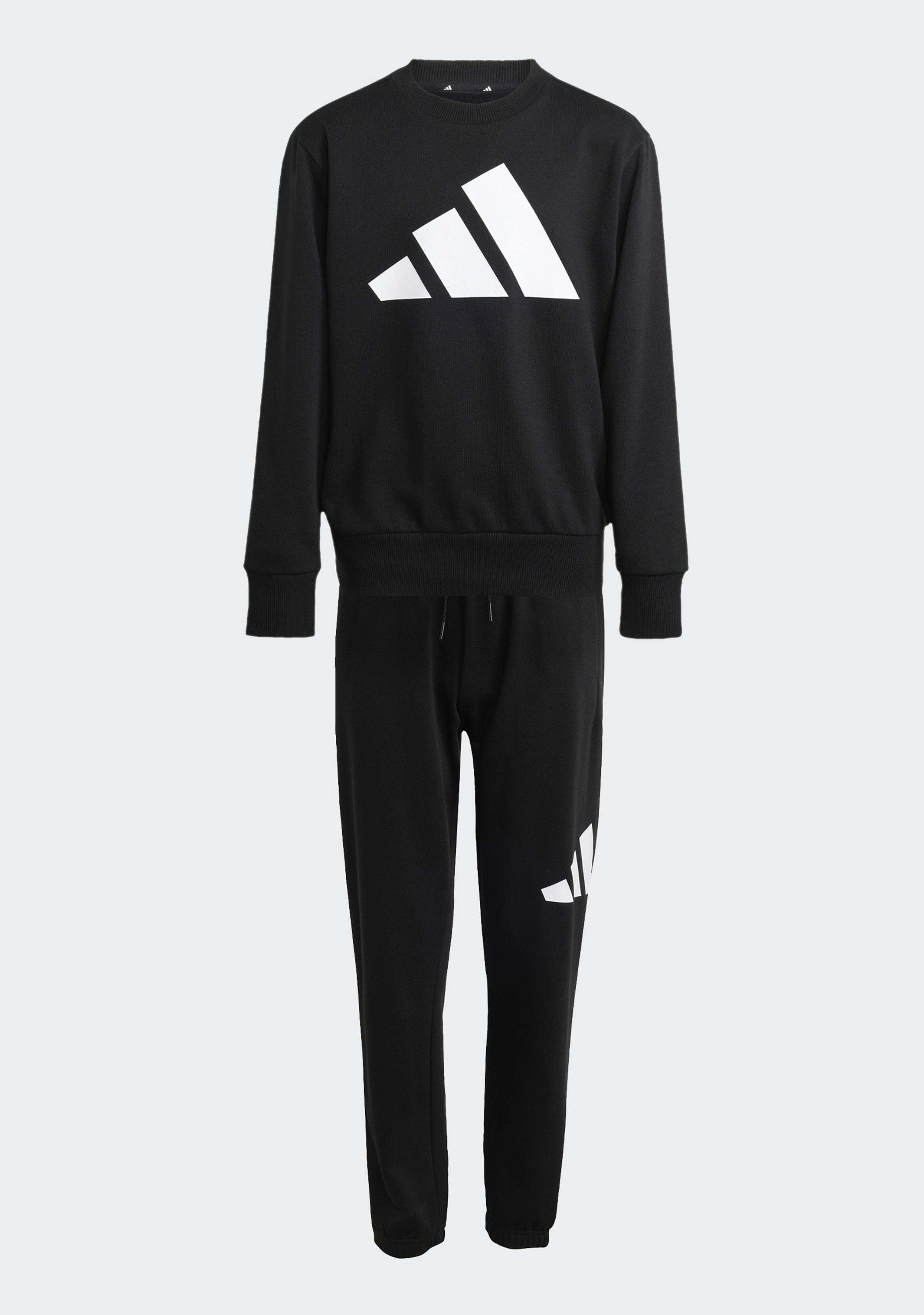 Adidas Kids' Big Logo Fleece Joggers and Crew Top Set