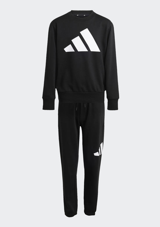 Adidas Kids' Big Logo Fleece Joggers and Crew Top Set