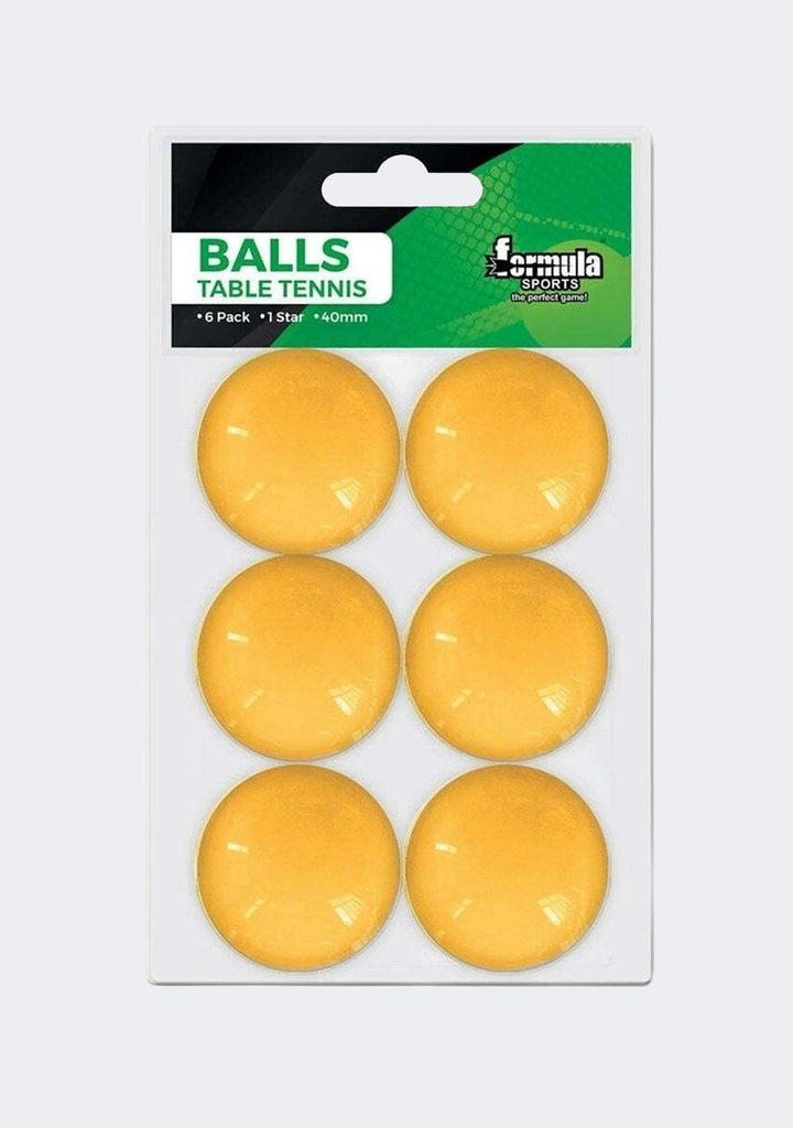 Formula Sports 6pk Table Tennis Balls