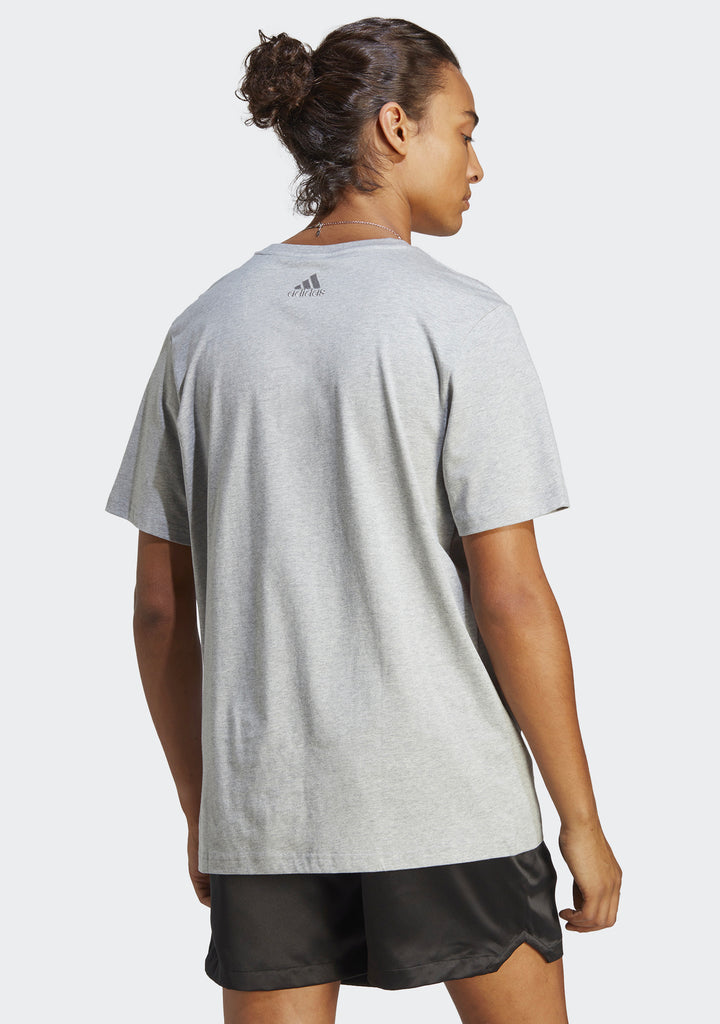 Adidas Men's Essentials Single Jersey Big Logo Tee Grey