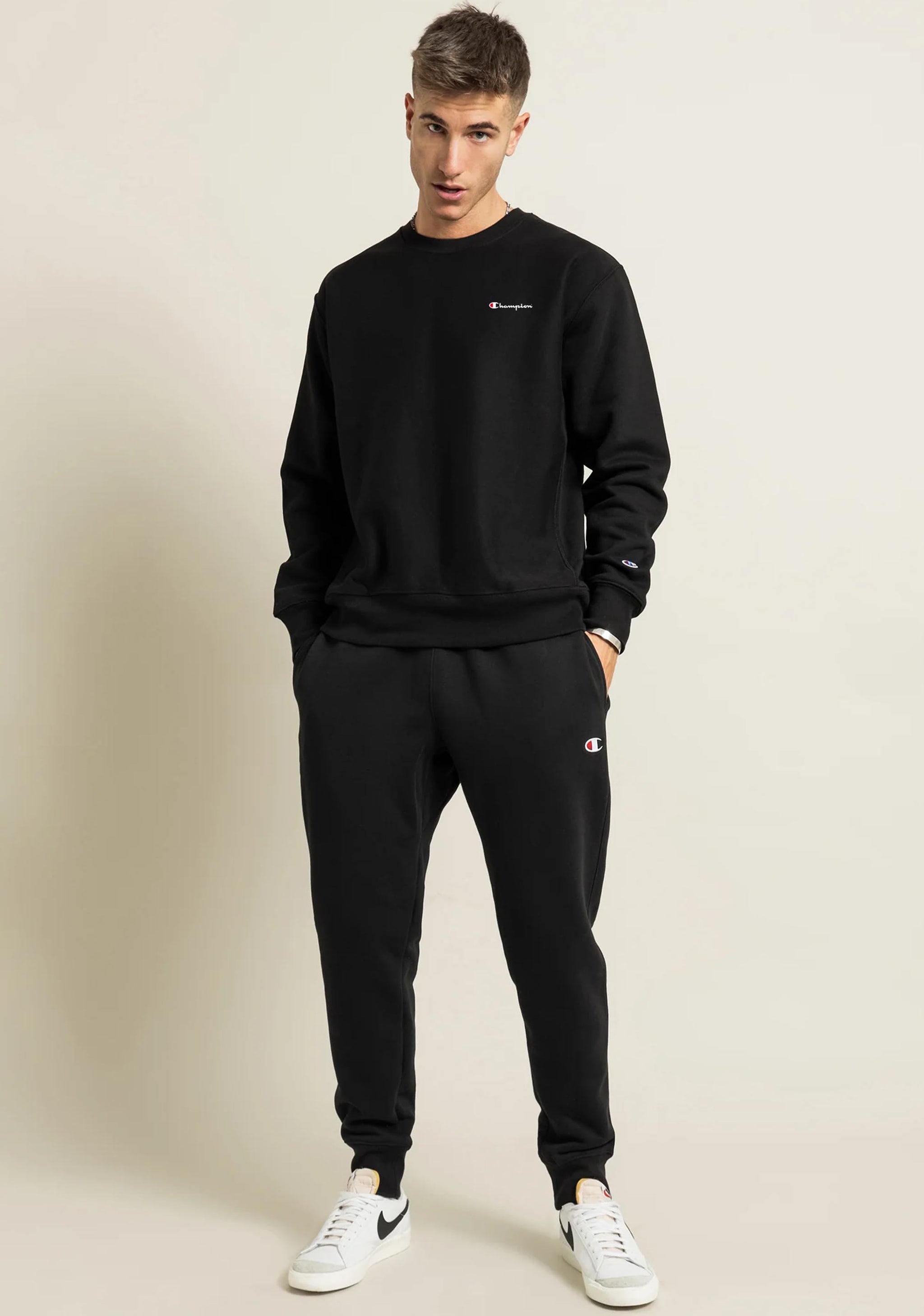 Champion Mens Sporty Graphic Print Crew
