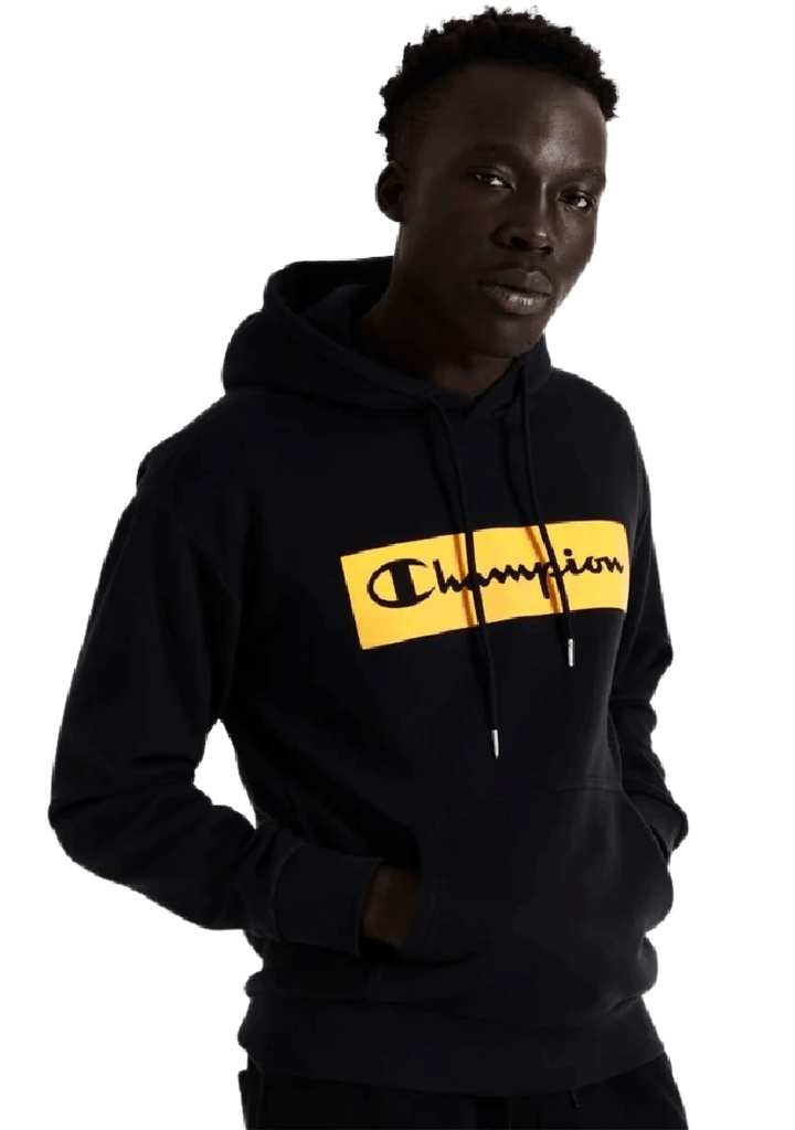 Champion Mens Europe Rochester Flkbox Hoodie <BR> AV39A1 BLK