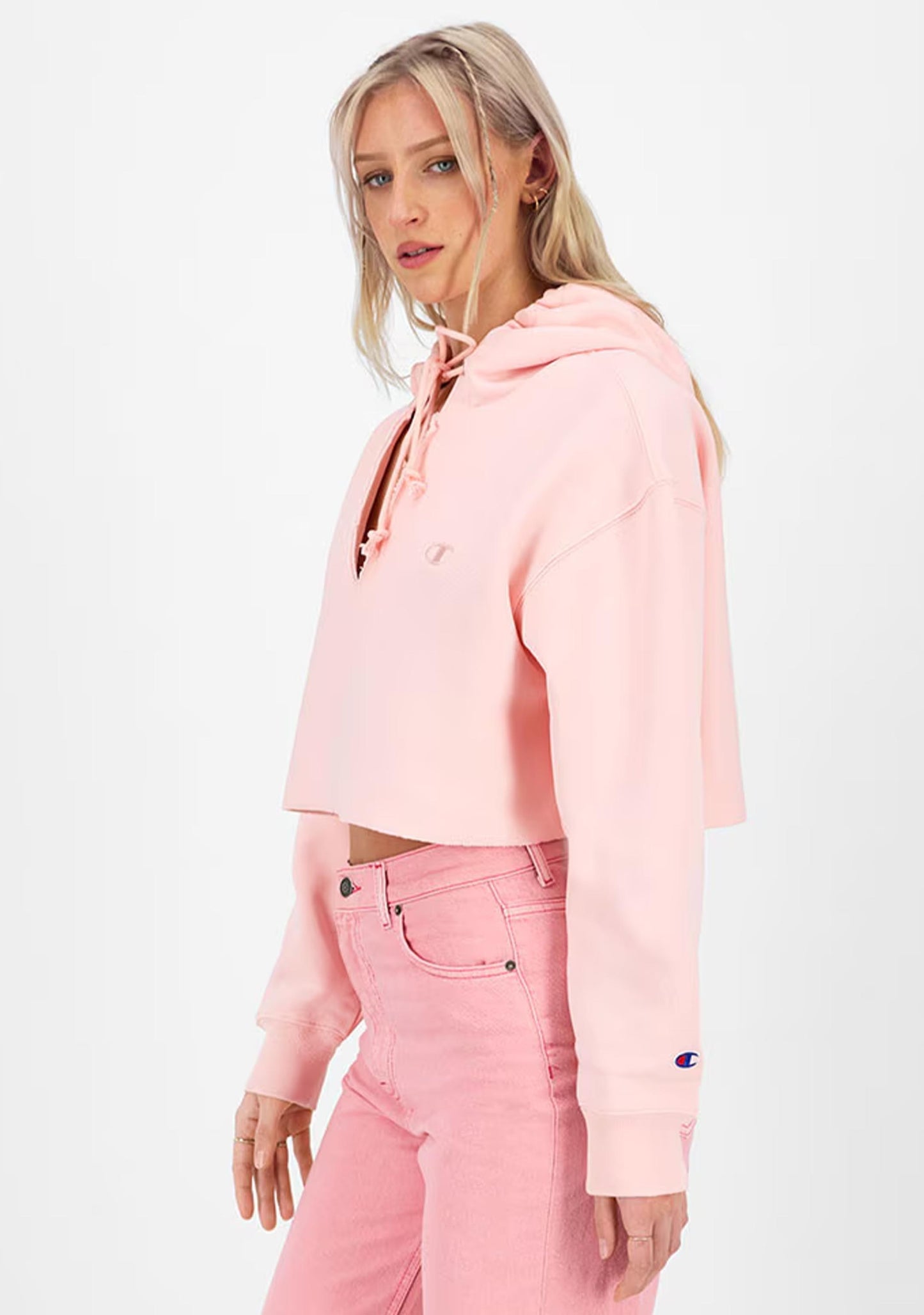 Champion Women's Reverse Weave Split Crop Hoodie