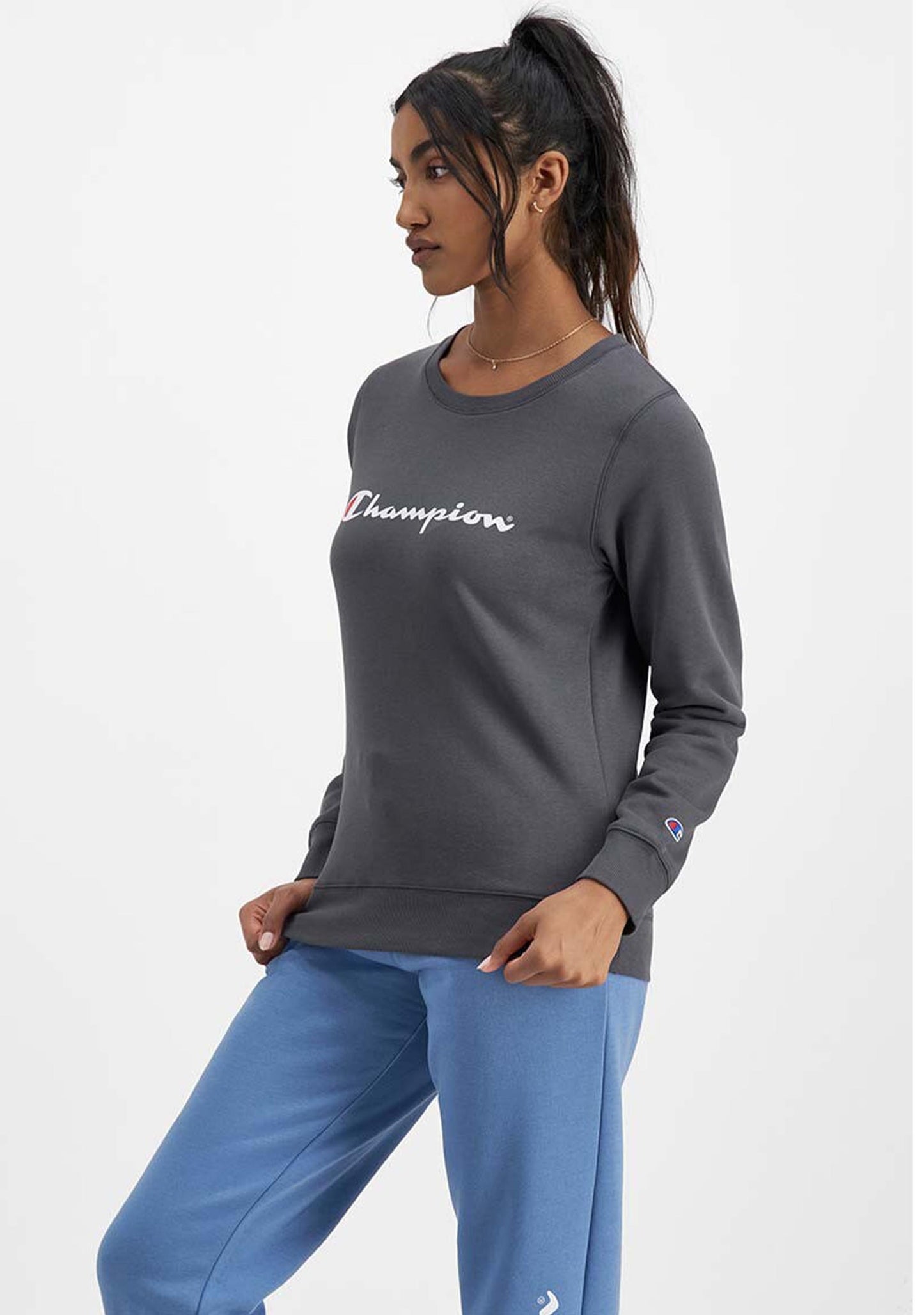 Champion Womens Script Crew