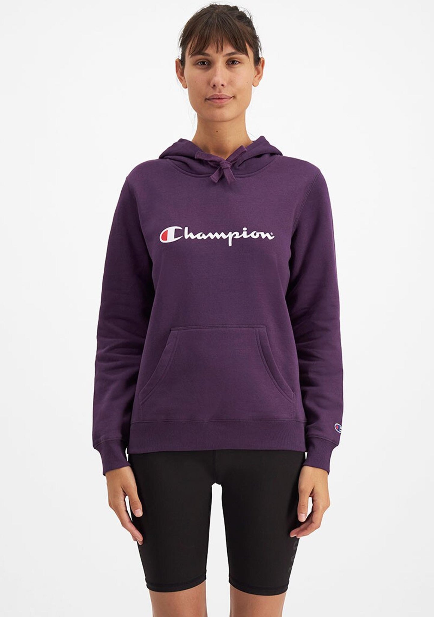 Champion Women’s Script Hoodie Purple