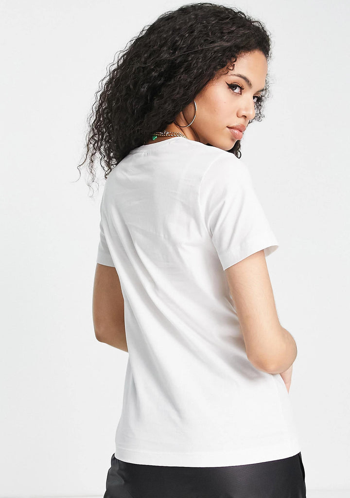 Champion Women's Ombre Script Short Sleeve Tee White