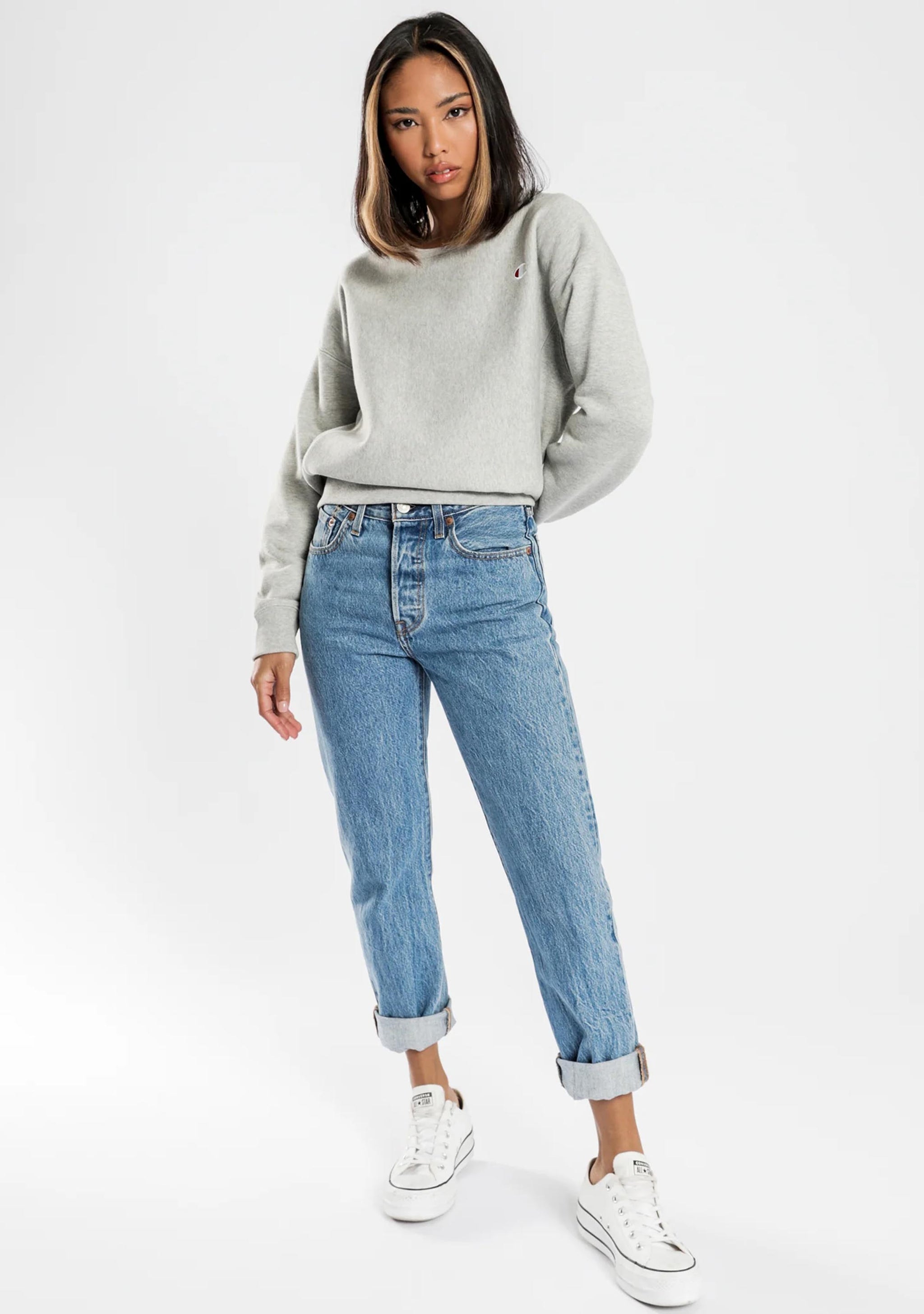 Champion Womens Small C Logo Crew