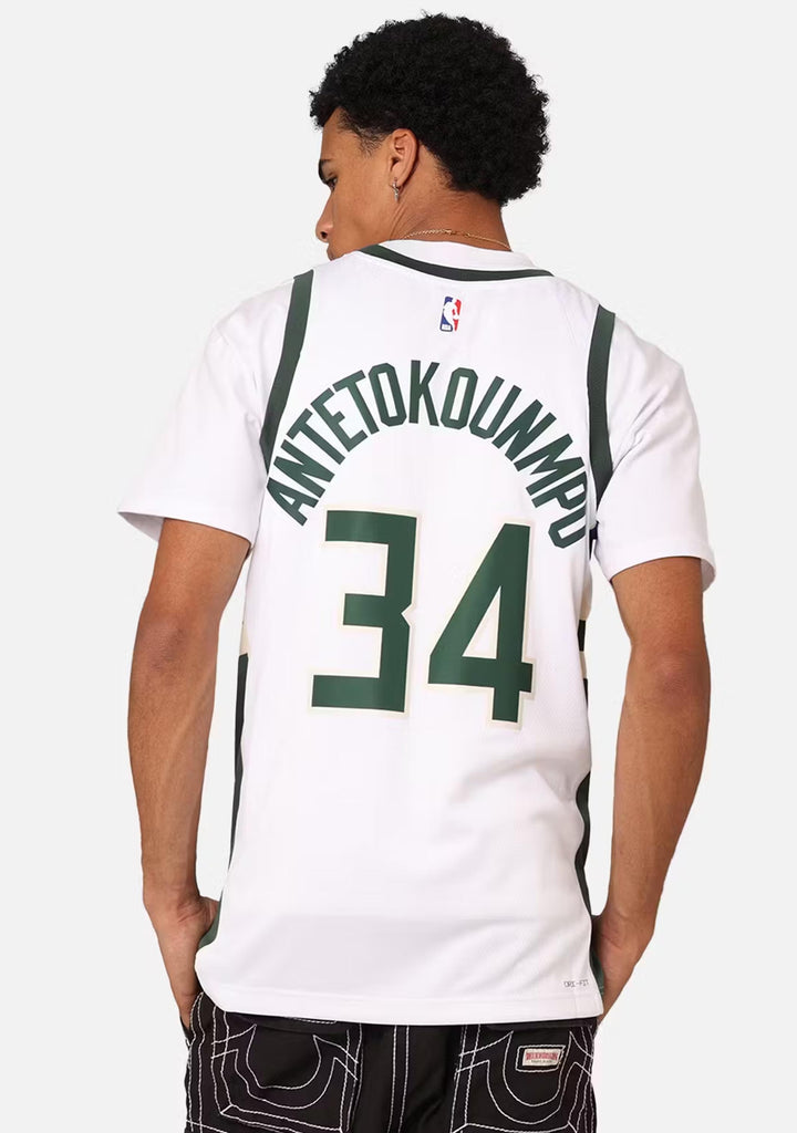 Nike Men's Giannis Antetokounmpo Milwaukee Bucks Dri-FIT Swingman Jersey