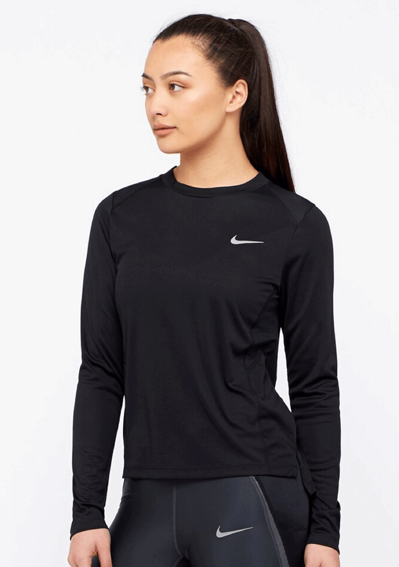 Nike Womens Dri Fit Miller Long Sleeve Top <BR> AT4192 010
