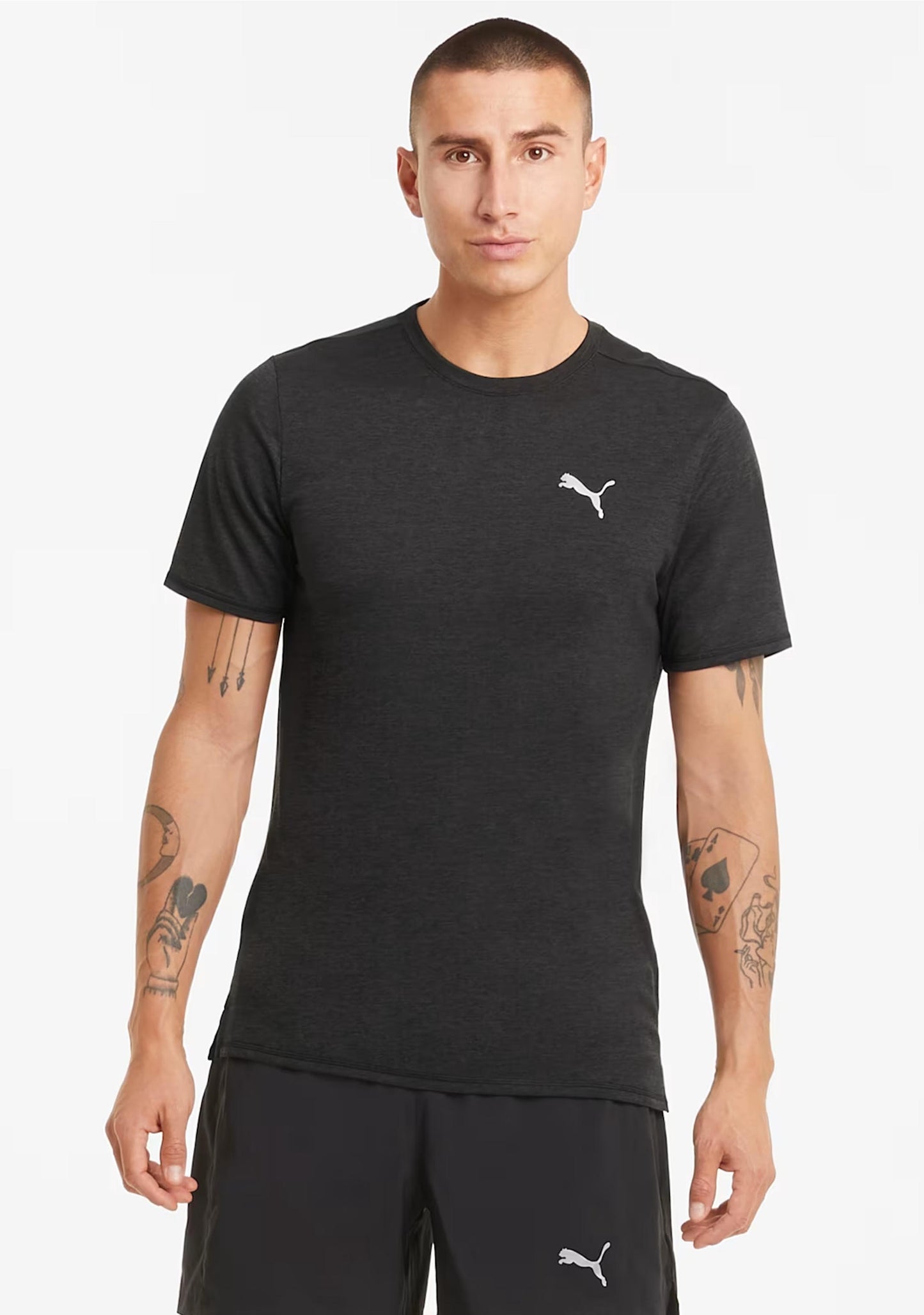Puma Men's Run Favourite Heather Running Tee <br> 523151 01