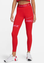 Nike Pro Women's Mid-Rise Full-Length Graphic Training Leggings <BR> DX0080 657