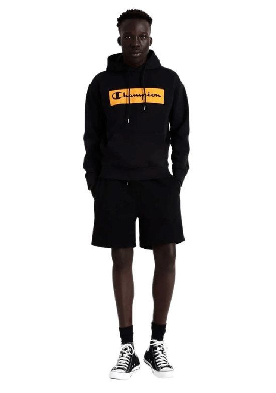 Champion Mens Europe Rochester Flkbox Hoodie <BR> AV39A1 BLK