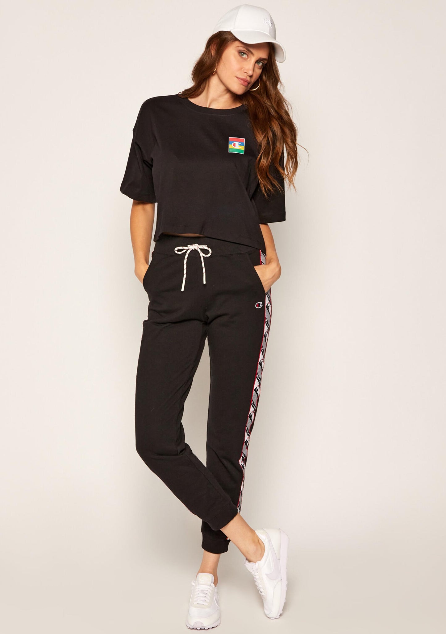 Champion Womens SPS Graphic Boxy Tee black