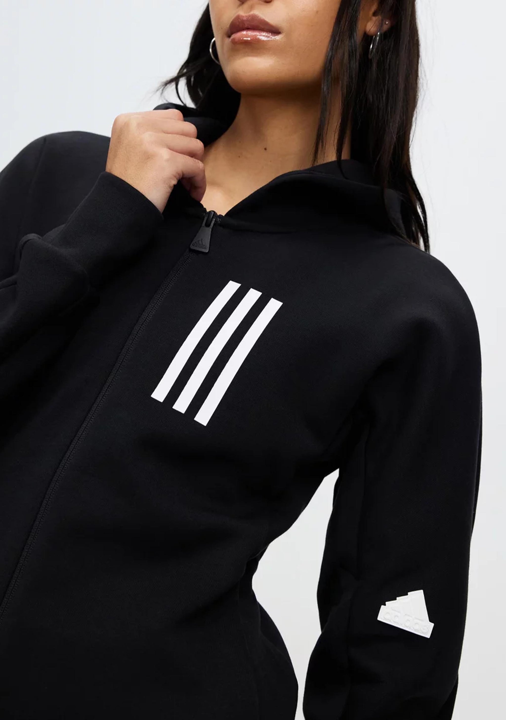 Adidas Womens Mission Victory Slim Fit Full-Zip Hoodie