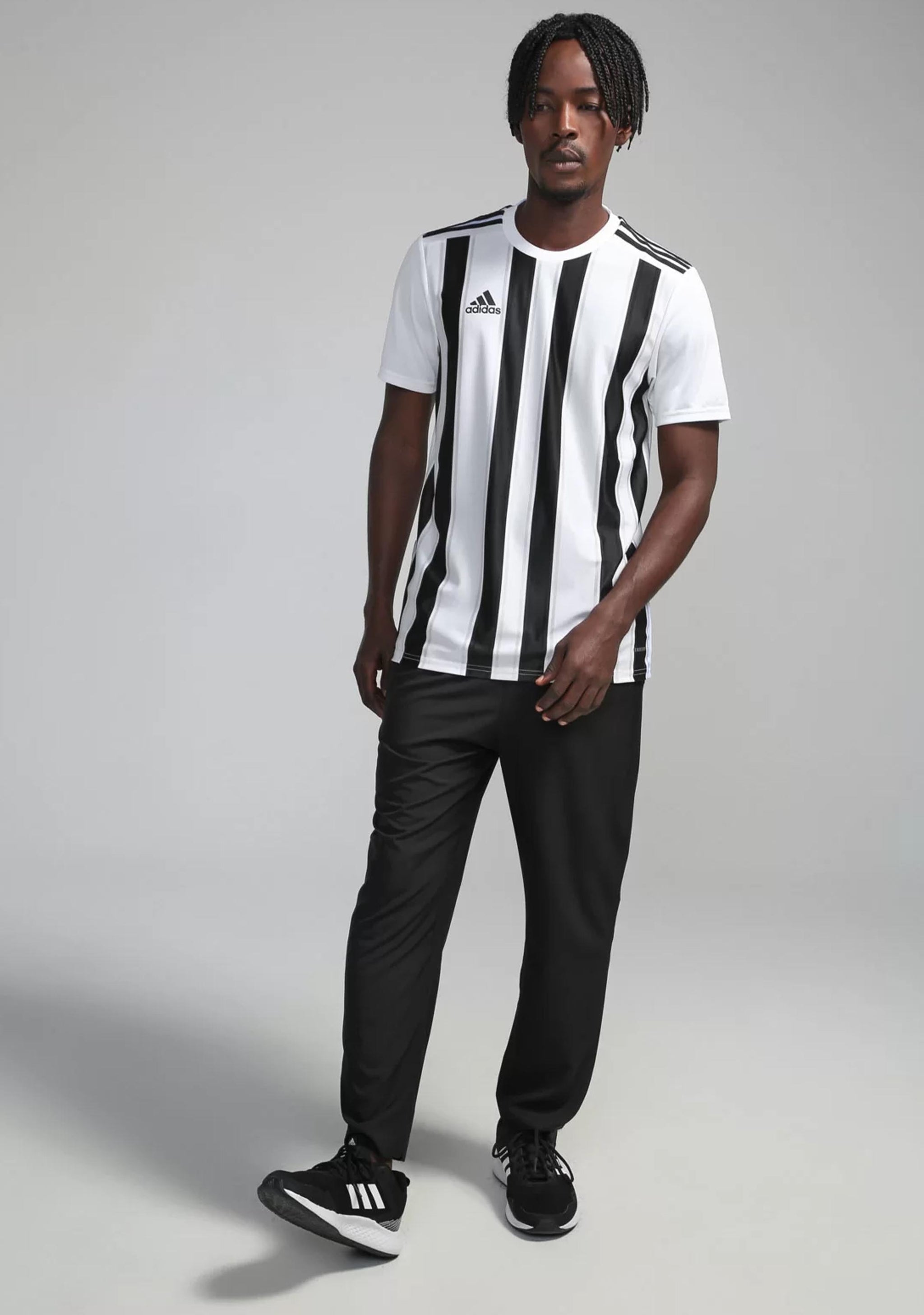 Adidas Mens Striped 21 Jersey White/Black